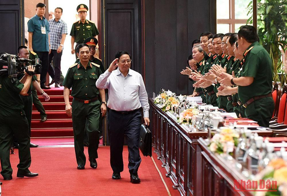 Thủ tướng Phạm Minh Chính tới dự hội nghị.