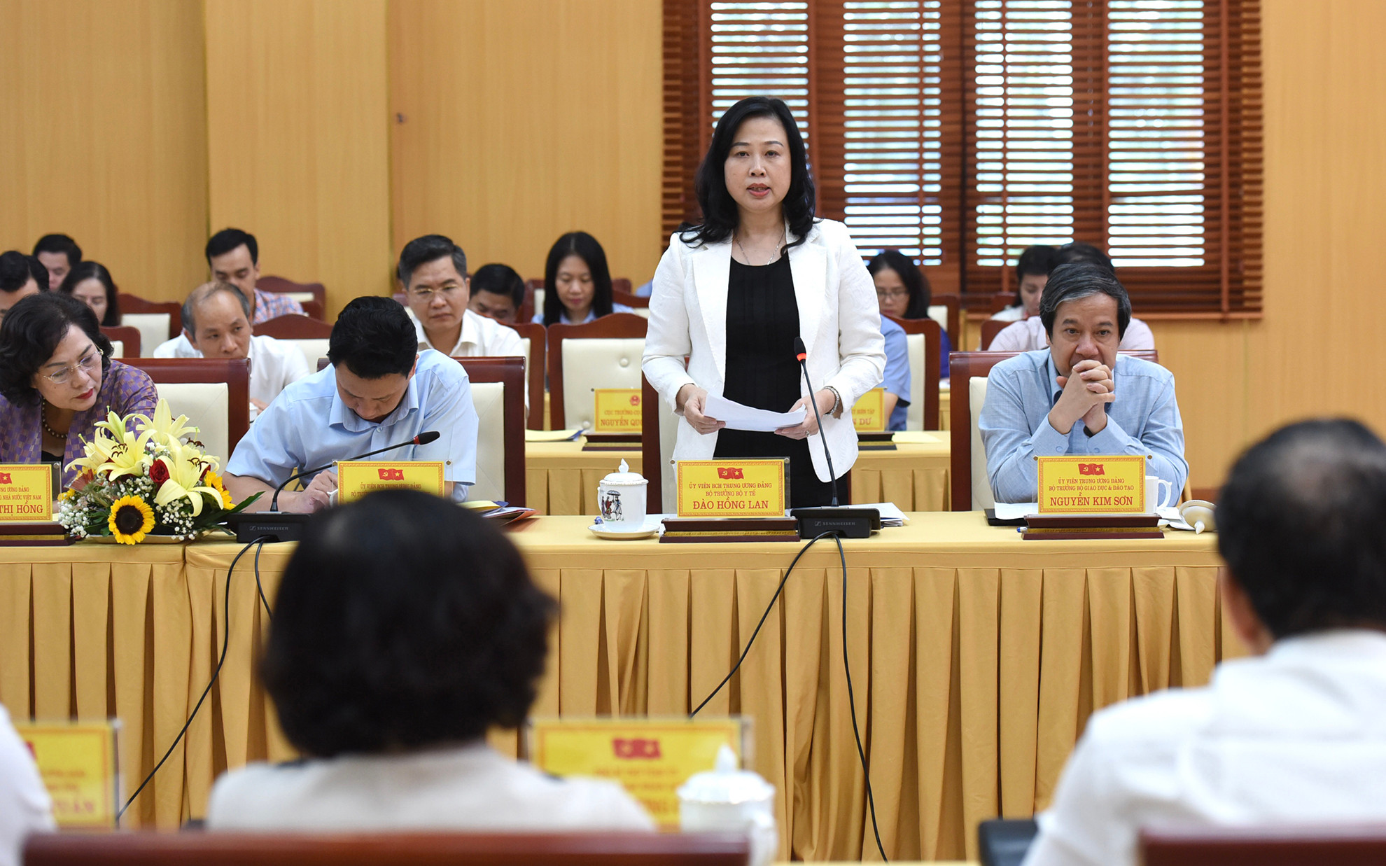 Bộ trưởng Y tế Đào Hồng Lan phát biểu.