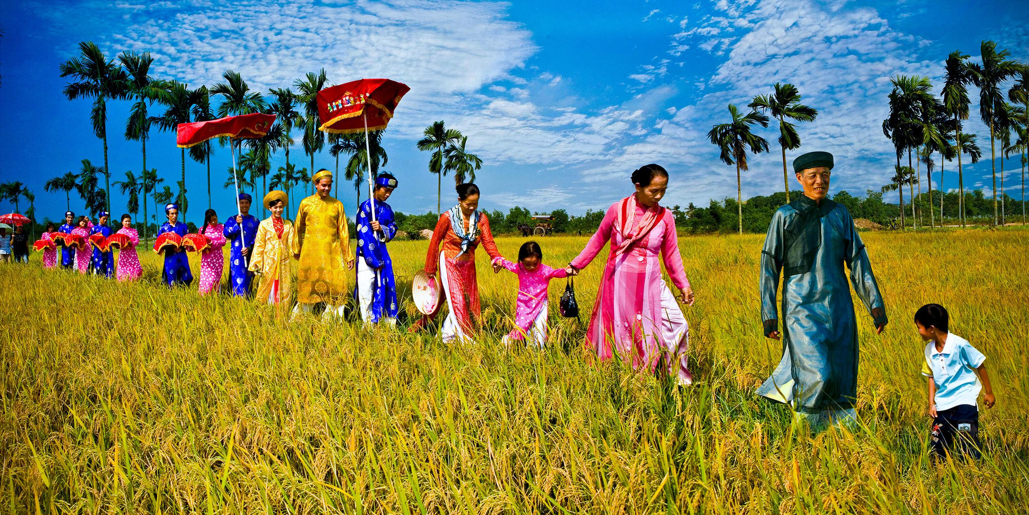 Lễ đón dâu của người Việt ở Nam Bộ. (Ảnh: TRẦN DUY TÌNH)