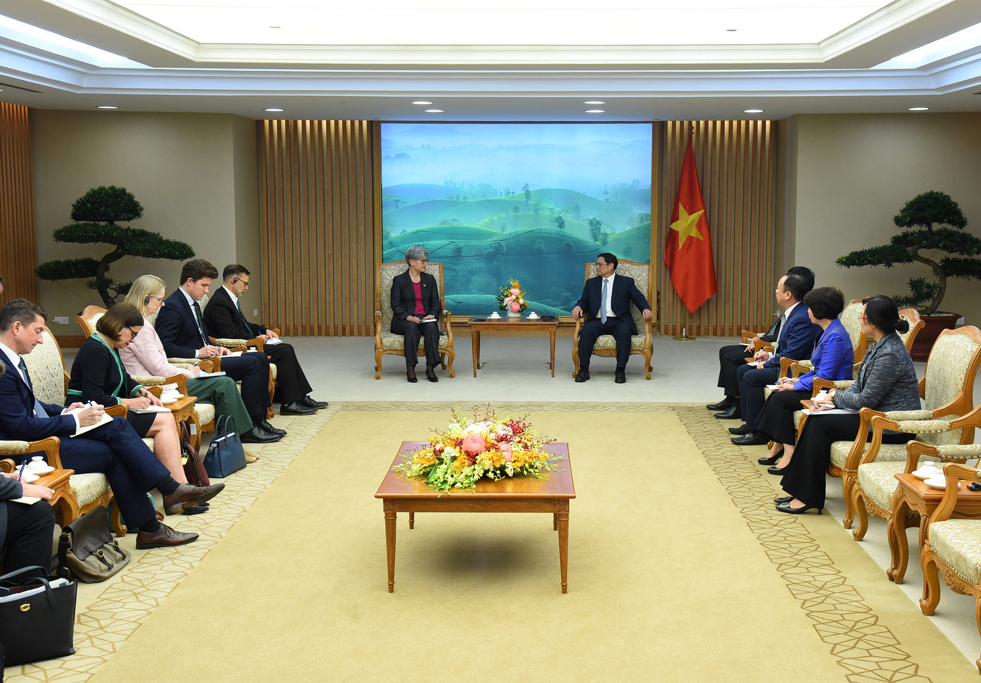 Quang cảnh buổi tiếp.