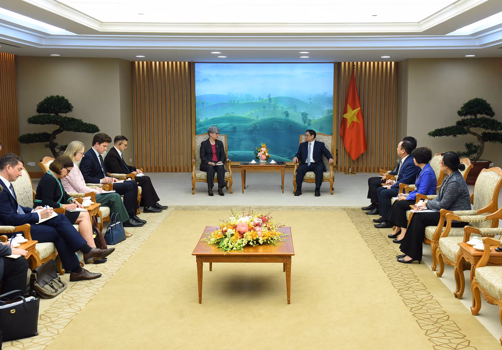 Quang cảnh buổi tiếp.