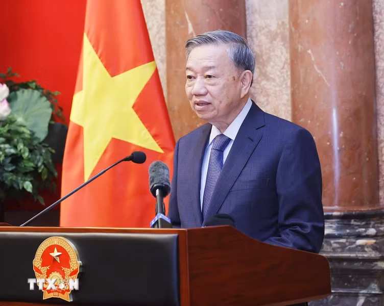 Tổng Bí thư, Chủ tịch nước Tô Lâm phát biểu.