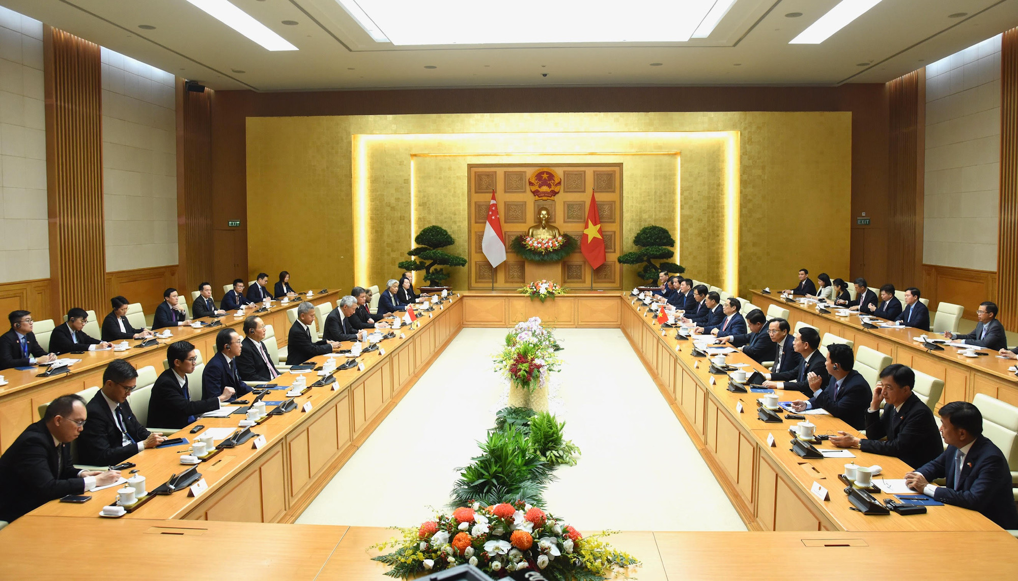 Quang cảnh buổi hội đàm.