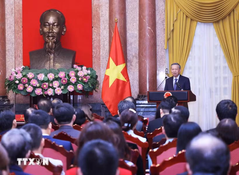 Tổng Bí thư, Chủ tịch nước Tô Lâm phát biểu.
