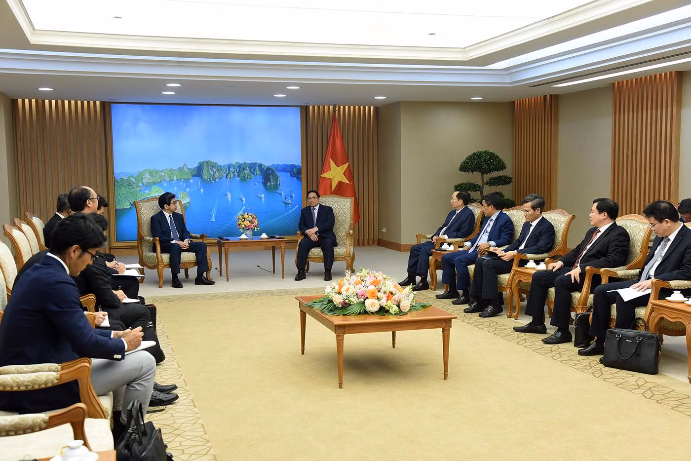 Quang cảnh buổi tiếp.