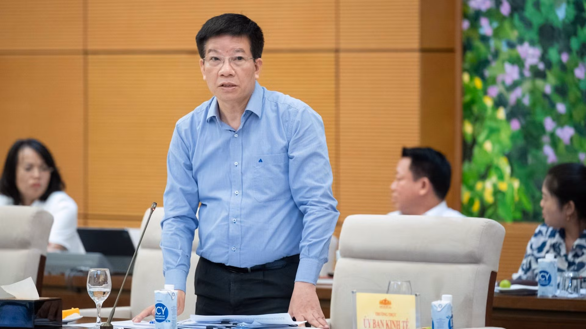 Phó Chủ nhiệm Văn phòng Quốc hội Phạm Đình Toản phát biểu tại cuộc họp.