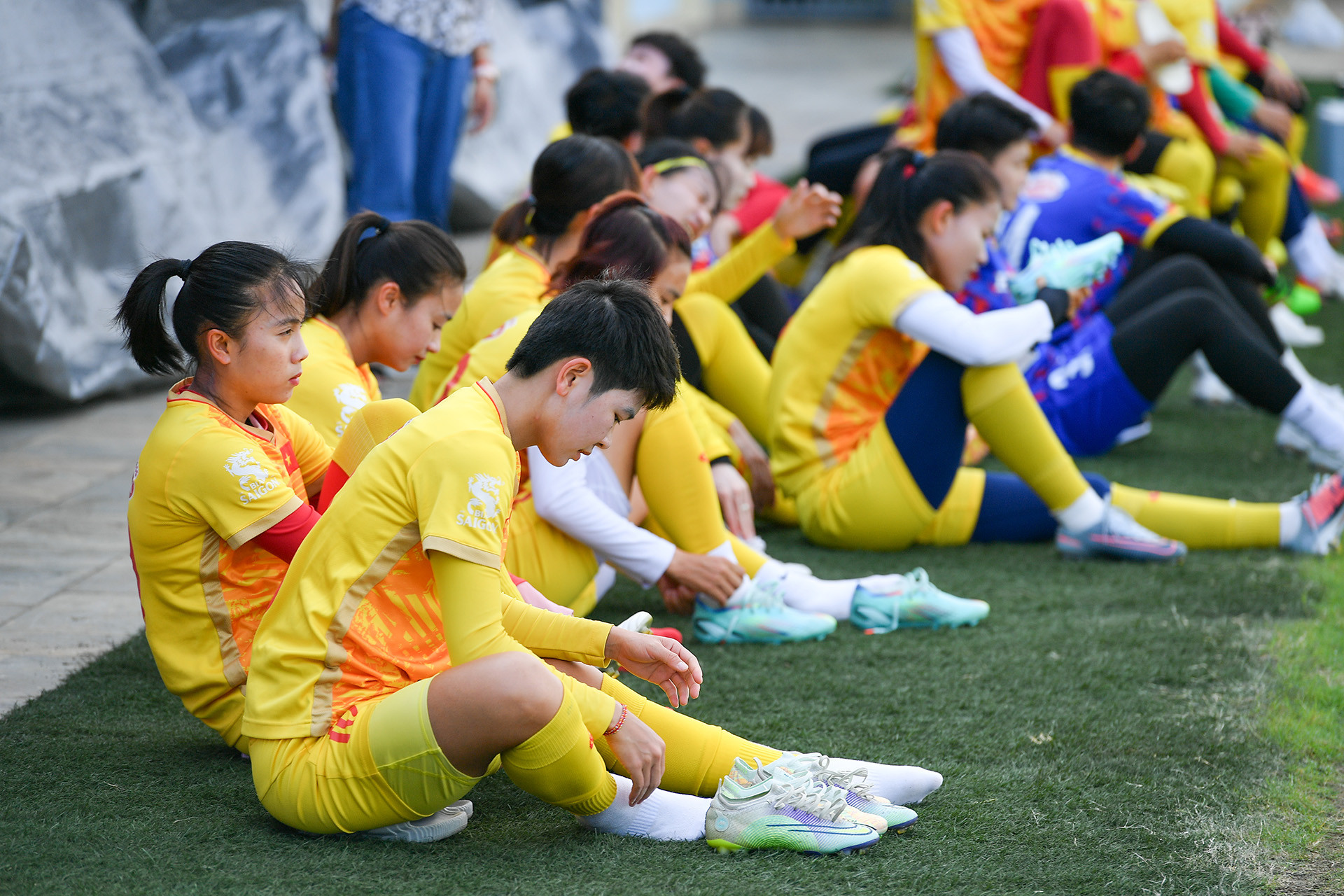 [Ảnh] Tuyển nữ Việt Nam nỗ lực tập luyện hướng tới World Cup ảnh 6