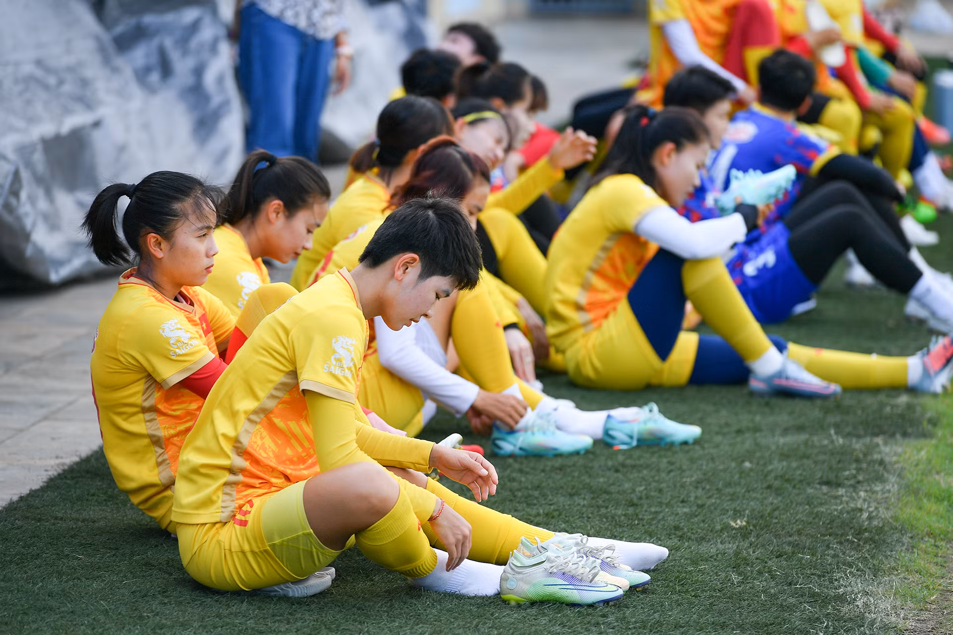 [Ảnh] Tuyển nữ Việt Nam nỗ lực tập luyện hướng tới World Cup ảnh 6