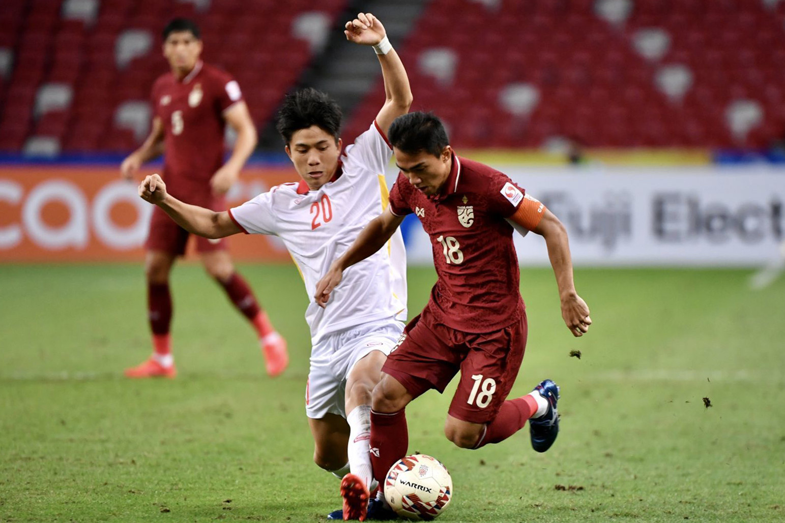 Thái Lan từng vượt qua Việt Nam với tổng tỷ số 2-0 để vào chung kết AFF Cup 2020. (Ảnh: AFF)