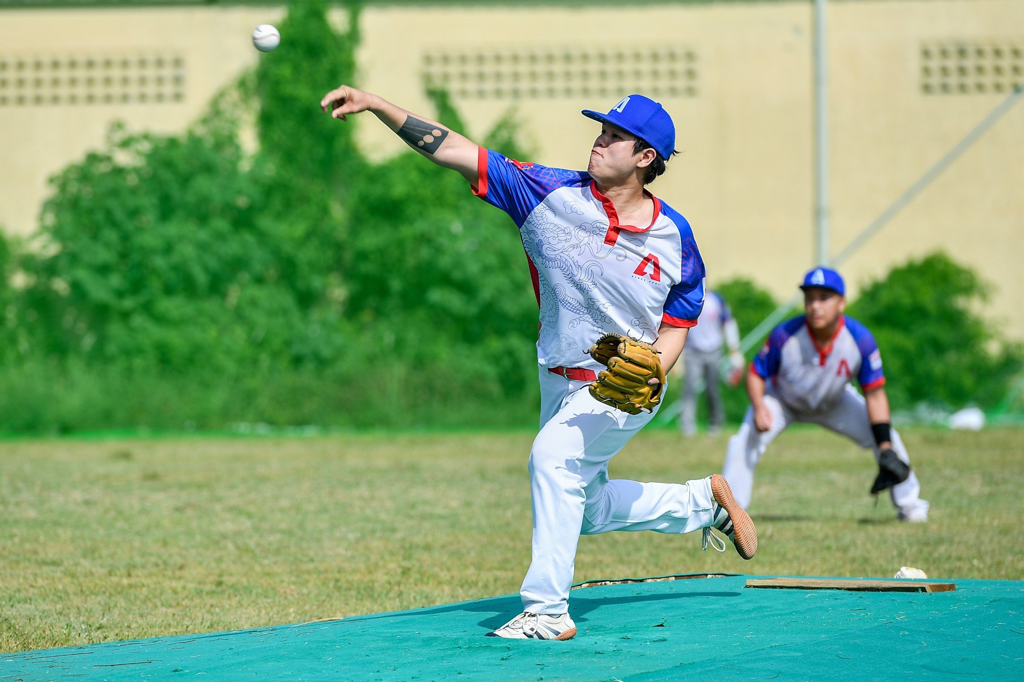 Pitcher của Hanoi Archers có những cú ném rất khó đoán với đối thủ.