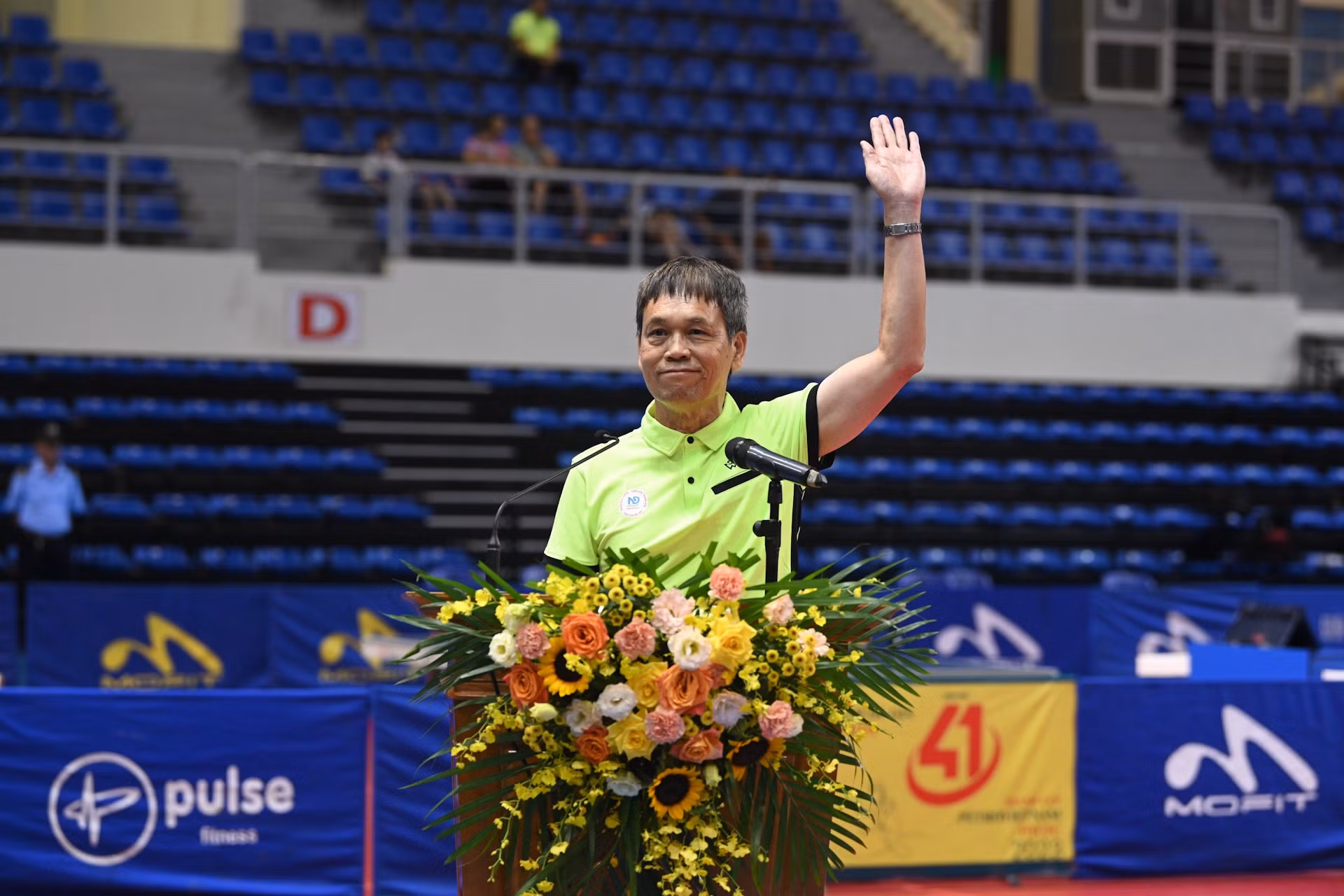 Tổng Trọng tài quốc gia, Trọng tài quốc tế Nguyễn Tiến Hùng tuyên thệ sẽ điều hành và thực hiện công tâm công tác trọng tài của giải.