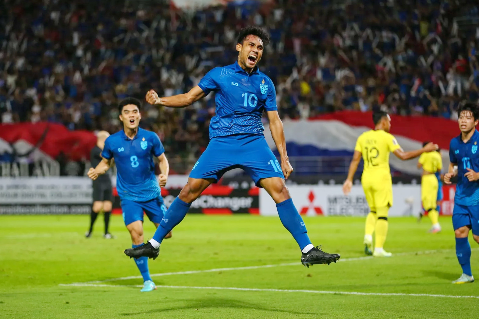 Teerasil Dangda đóng góp 6 bàn thắng cho đội tuyển Thái Lan, dẫn đầu danh sách “Vua phá lưới” AFF Cup 2022. (Ảnh: FIFA)