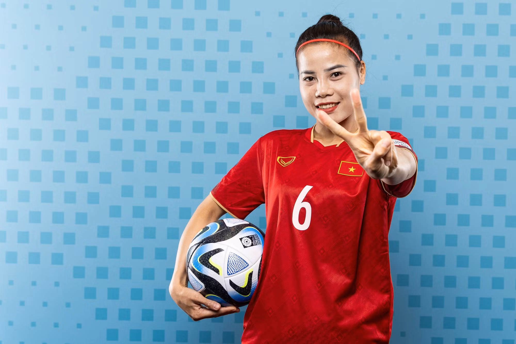 Hậu vệ Trần Thị Thúy Nga (Thái Nguyên).