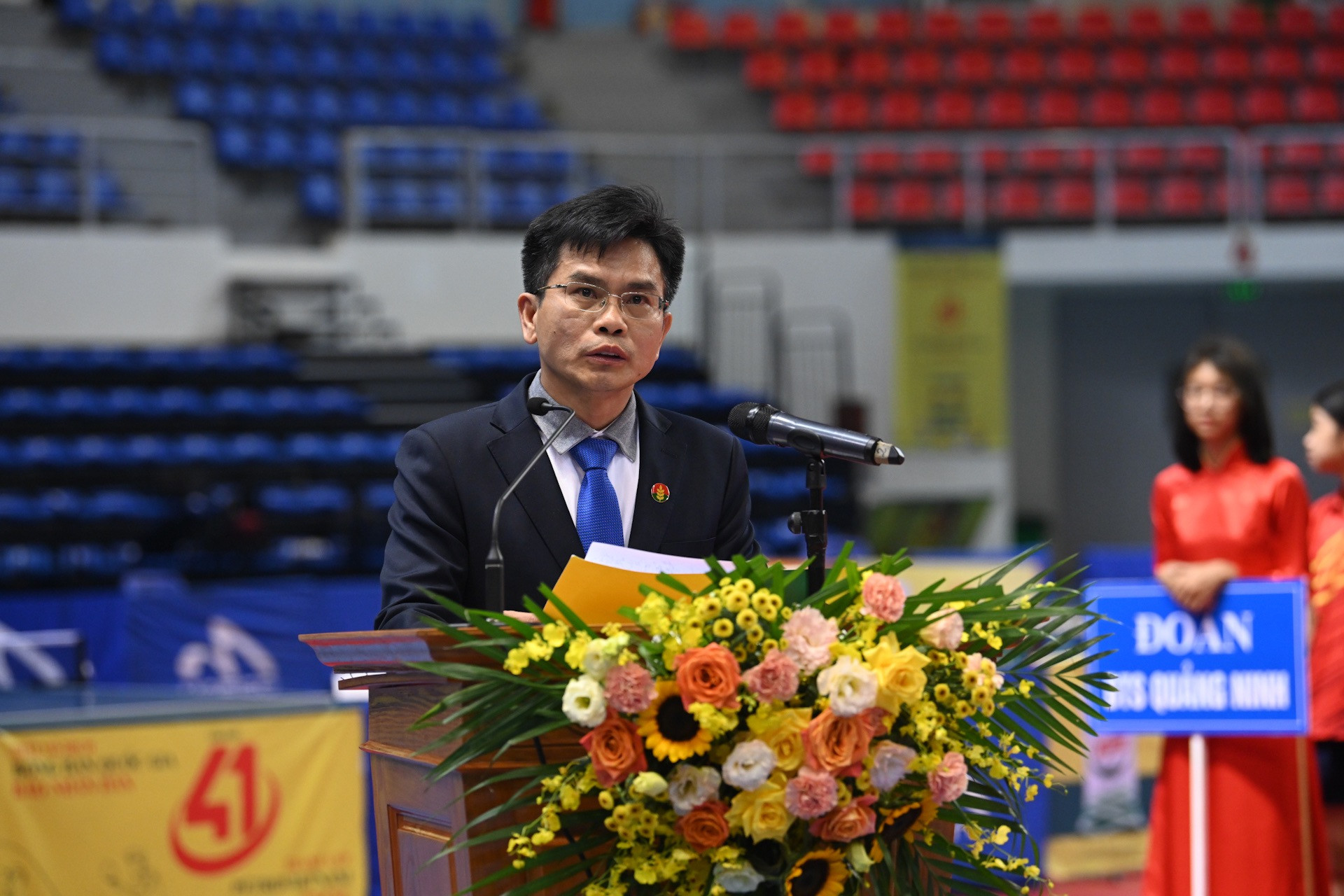 Giám đốc Marketing Công ty cổ phần Phân bón Dầu khí Cà Mau - ông Lê Tiến Hùng chia sẻ niềm hân hạnh khi được đồng hành 11 mùa liên tiếp cùng Báo Nhân Dân.