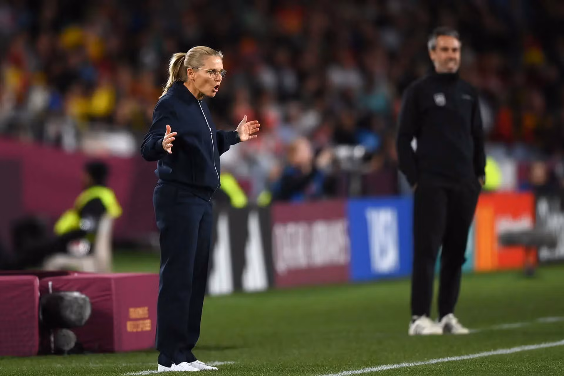 Sau trận đấu, HLV Sarina Wiegman cho biết bà hài lòng với các cầu thủ nữ Anh: "Chúng tôi đã cống hiến tất cả với nhiều chiến thuật khác nhau. Tây Ban Nha là đội bóng có màn thể hiện xuất sắc xuyên suốt giải đấu".