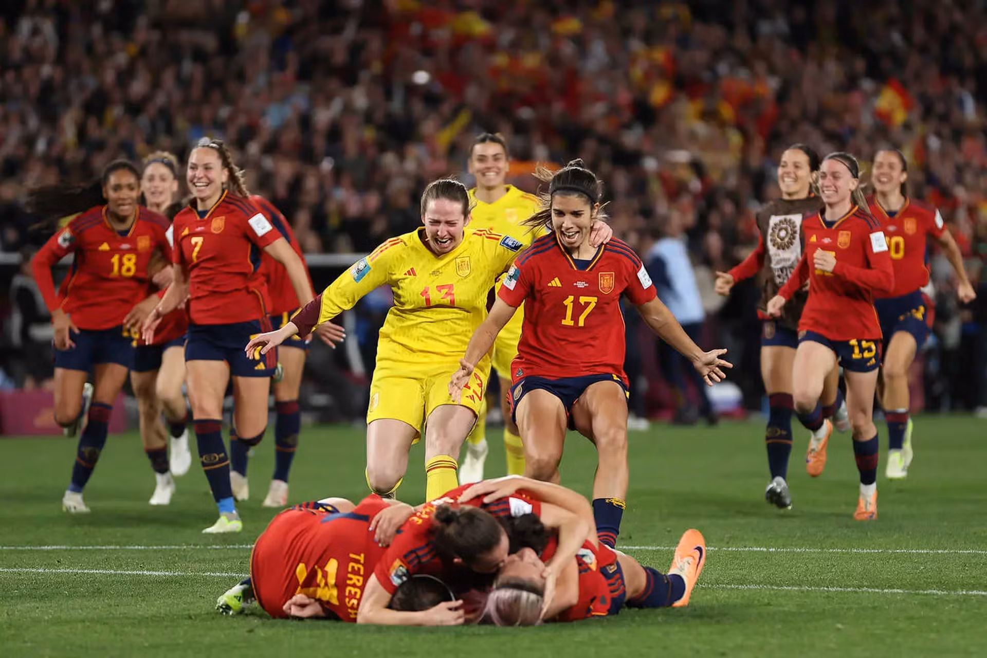 Đội tuyển nữ Tây Ban Nha khép lại hành trình World Cup nữ 2023 với chức vô địch lịch sử.