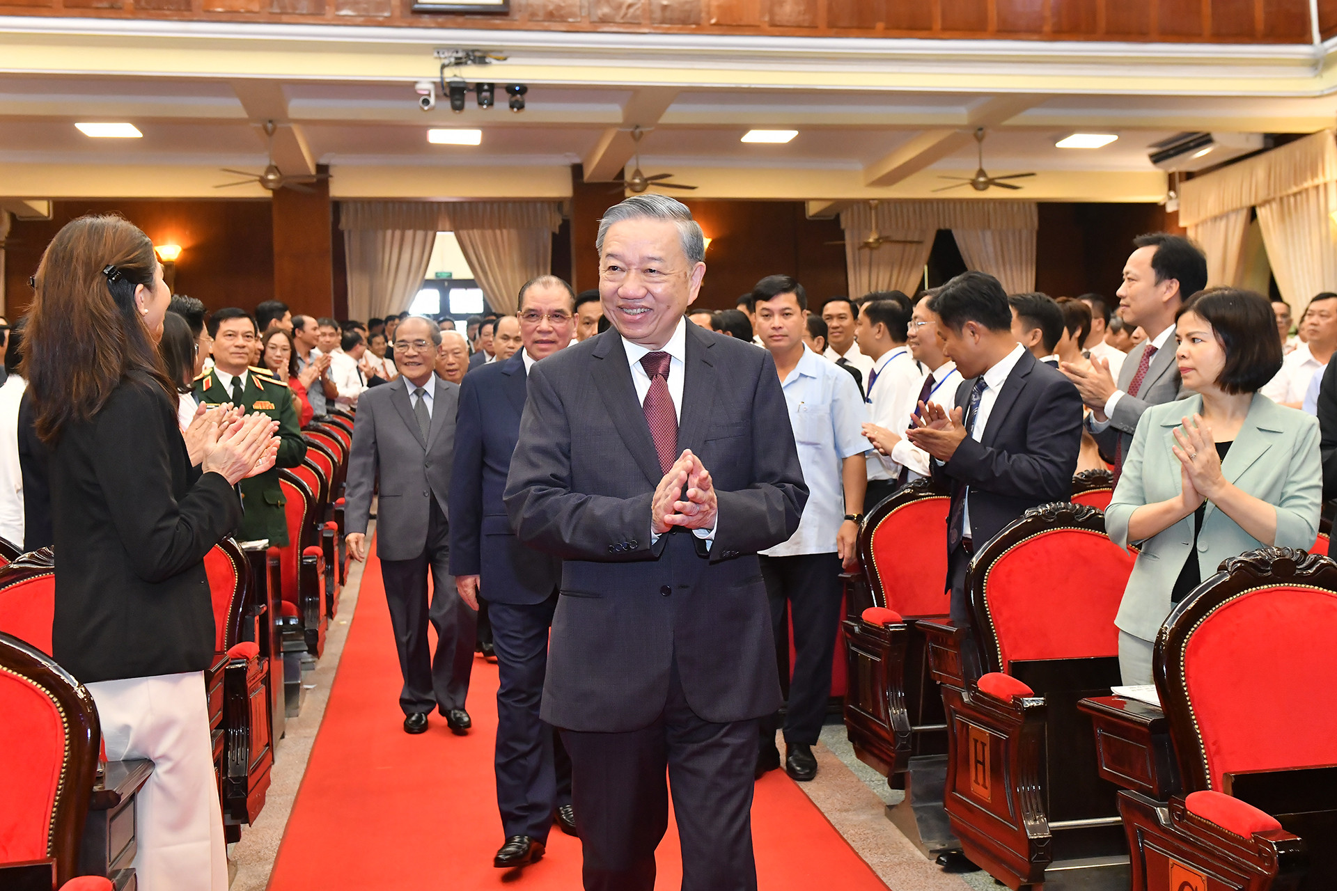 Tổng Bí thư, Chủ tịch nước Tô Lâm dự Lễ kỷ niệm 75 năm truyền thống Học viện Chính trị quốc gia Hồ Chí Minh và đón nhận Huân chương Lao động hạng Nhất.