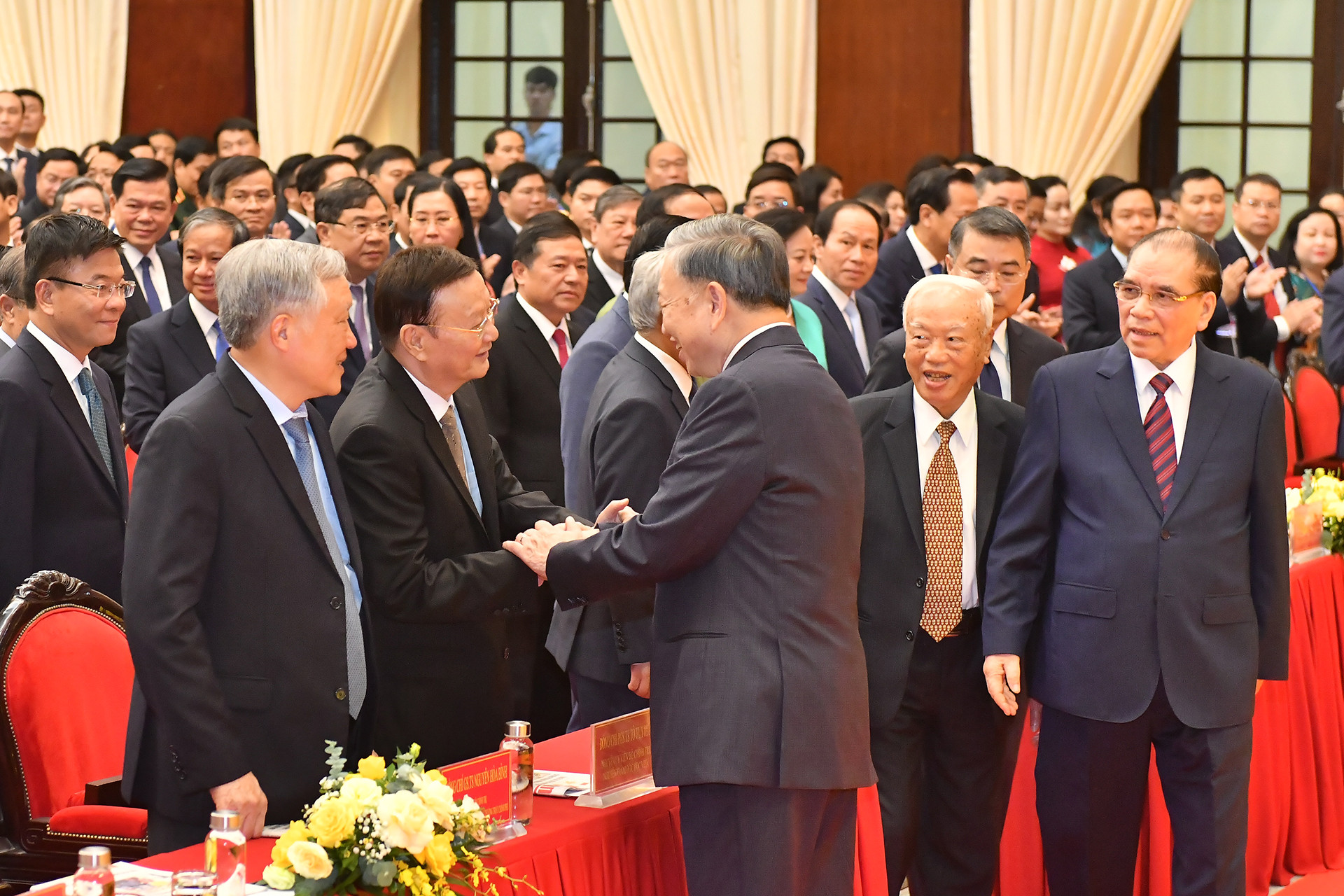 Tổng Bí thư, Chủ tịch nước Tô Lâm với các đại biểu tại Lễ kỷ niệm.