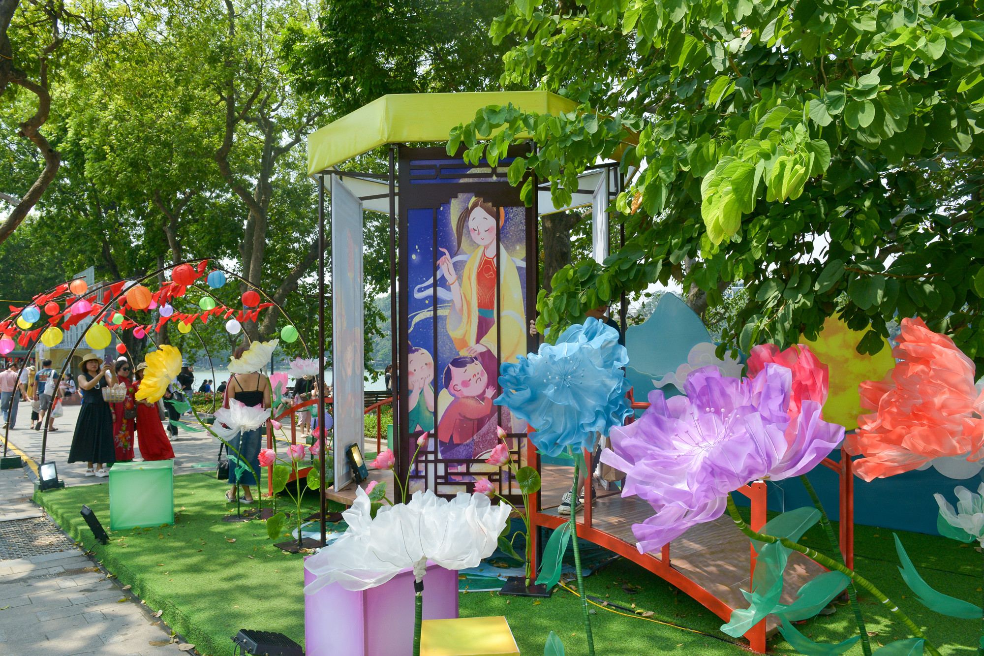 Không gian, tiểu cảnh đầy sắc màu của Tết Trung thu.