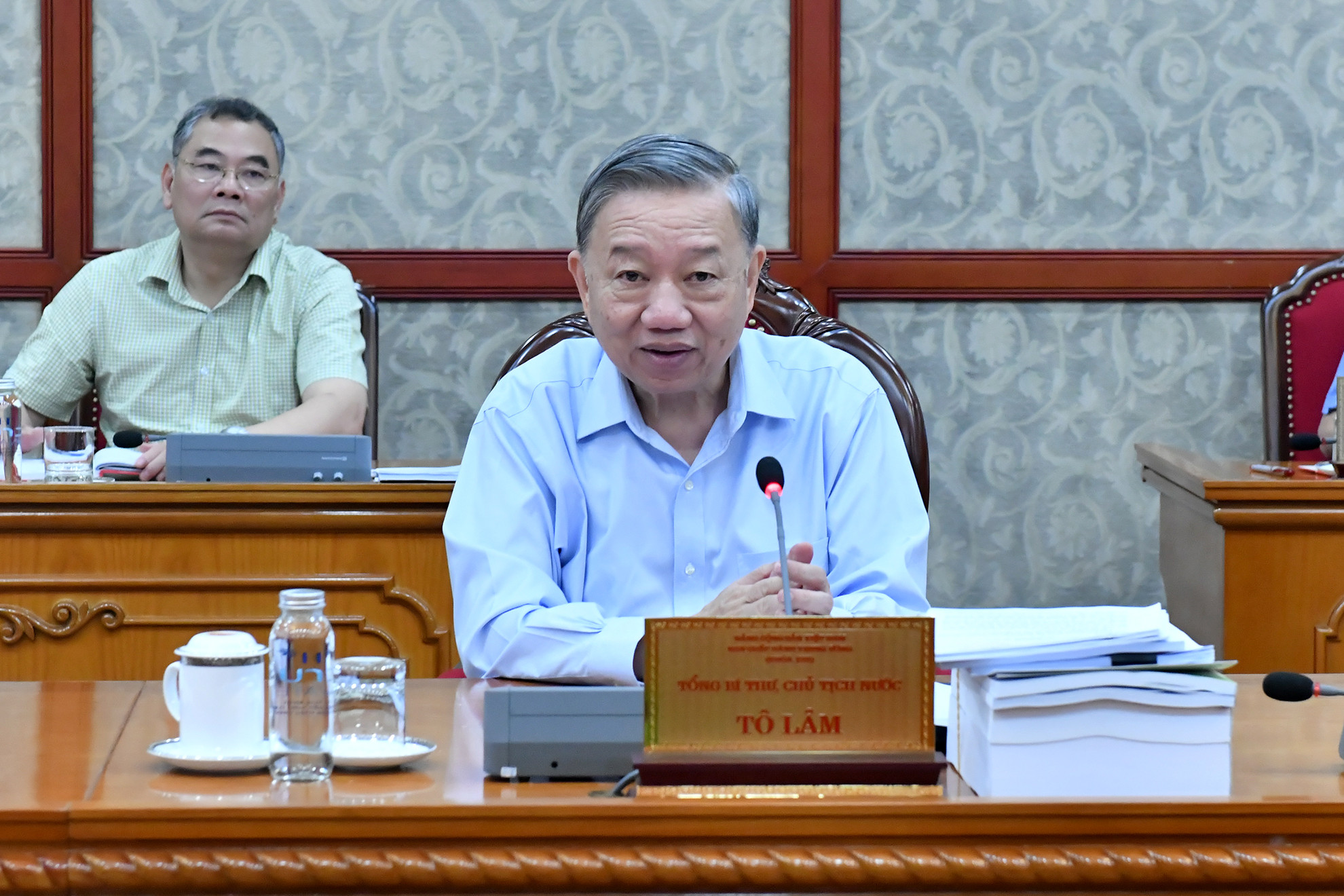 Tổng Bí thư, Chủ tịch nước Tô Lâm phát biểu tại cuộc họp.