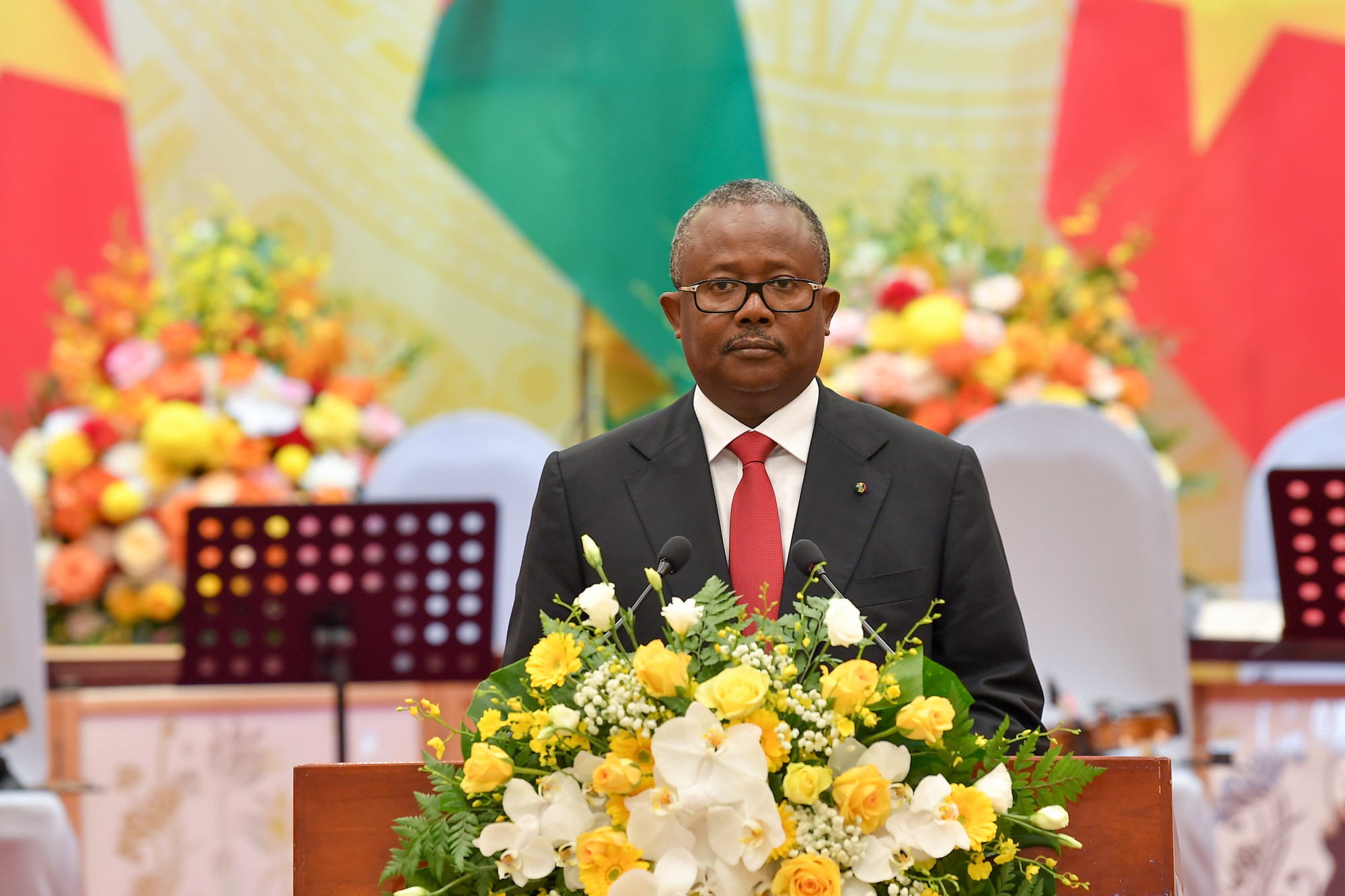 Tổng thống Cộng hòa Guinea-Bissau Umaro Sissoco Embaló phát biểu. Tổng thống Cộng hòa Guinea-Bissau Umaro Sissoco Embaló phát biểu.