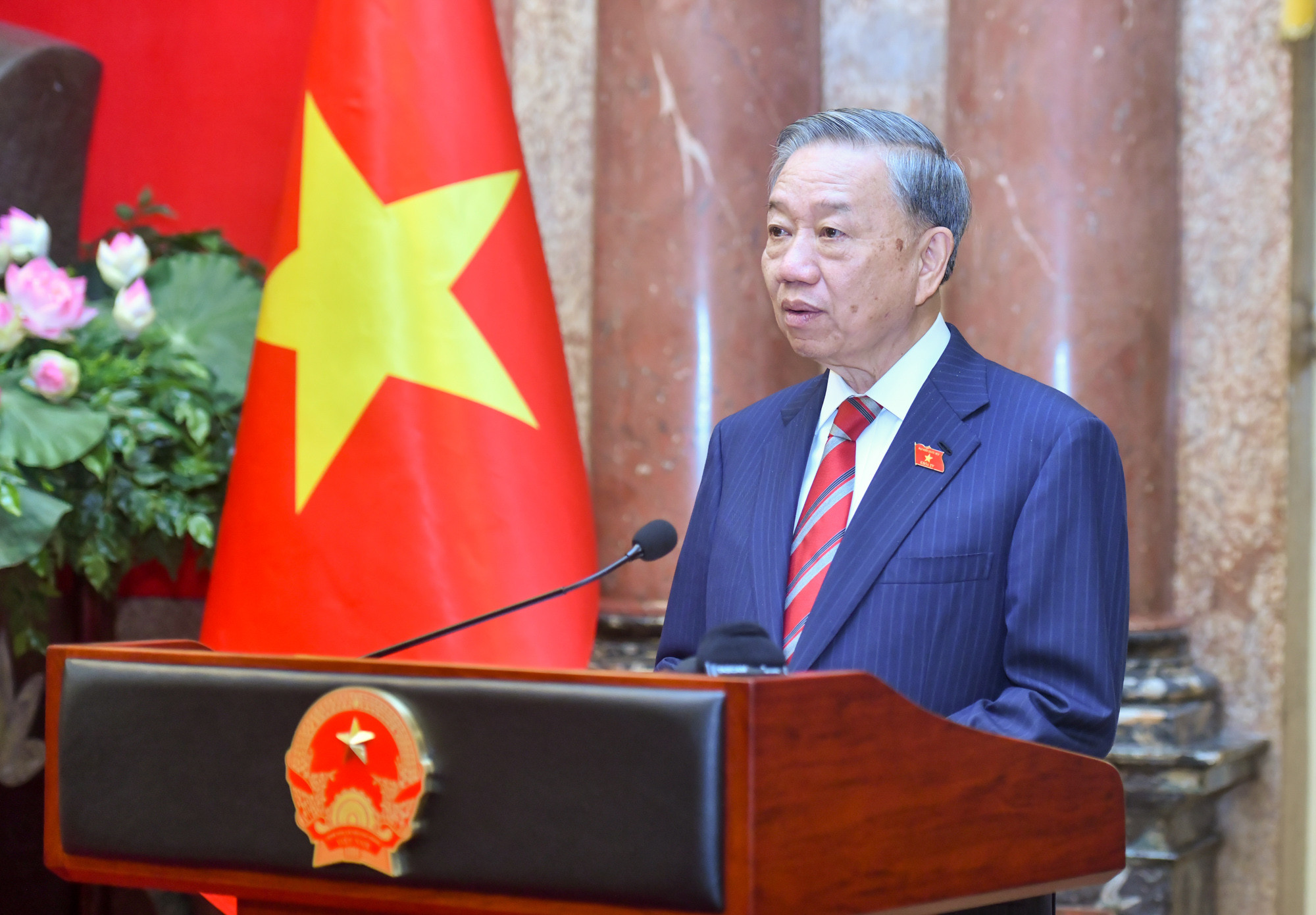 Tổng Bí thư, Chủ tịch nước Tô Lâm phát biểu tại buổi lễ.