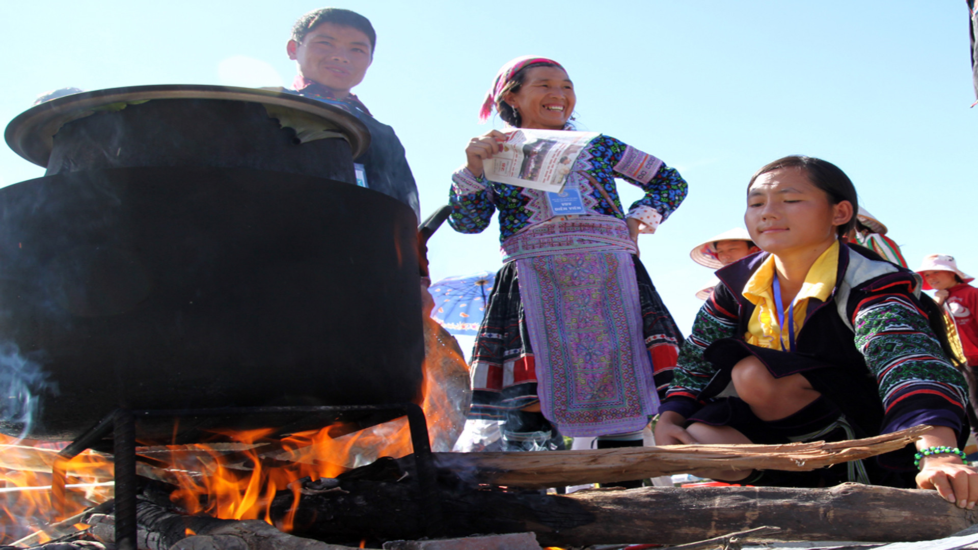 Sau đó đem đồ thành xôi.