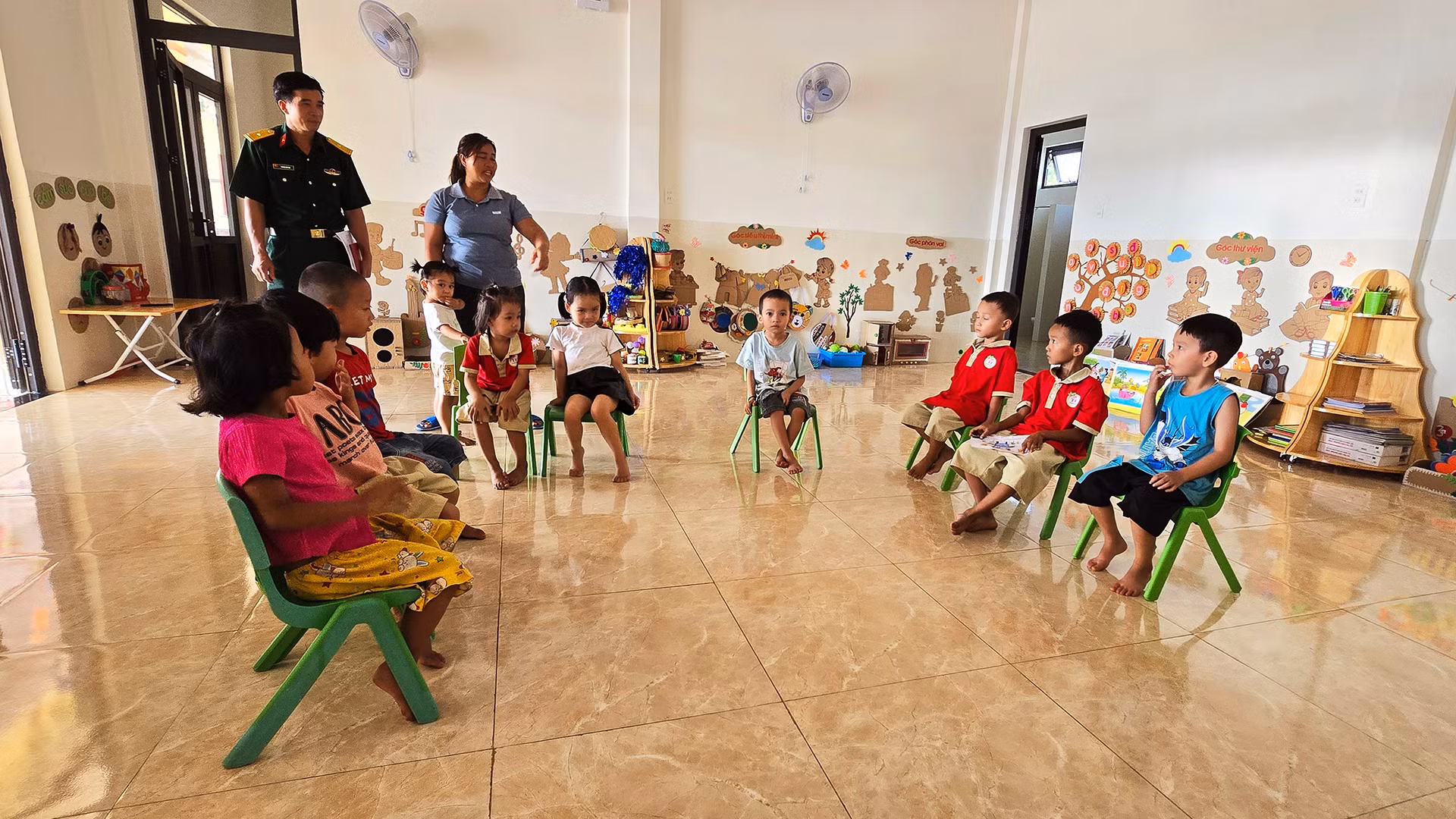 Cơ sở vật chất phục vụ việc dạy và học tại huyện Ia H'Drai được đầu tư khang trang.