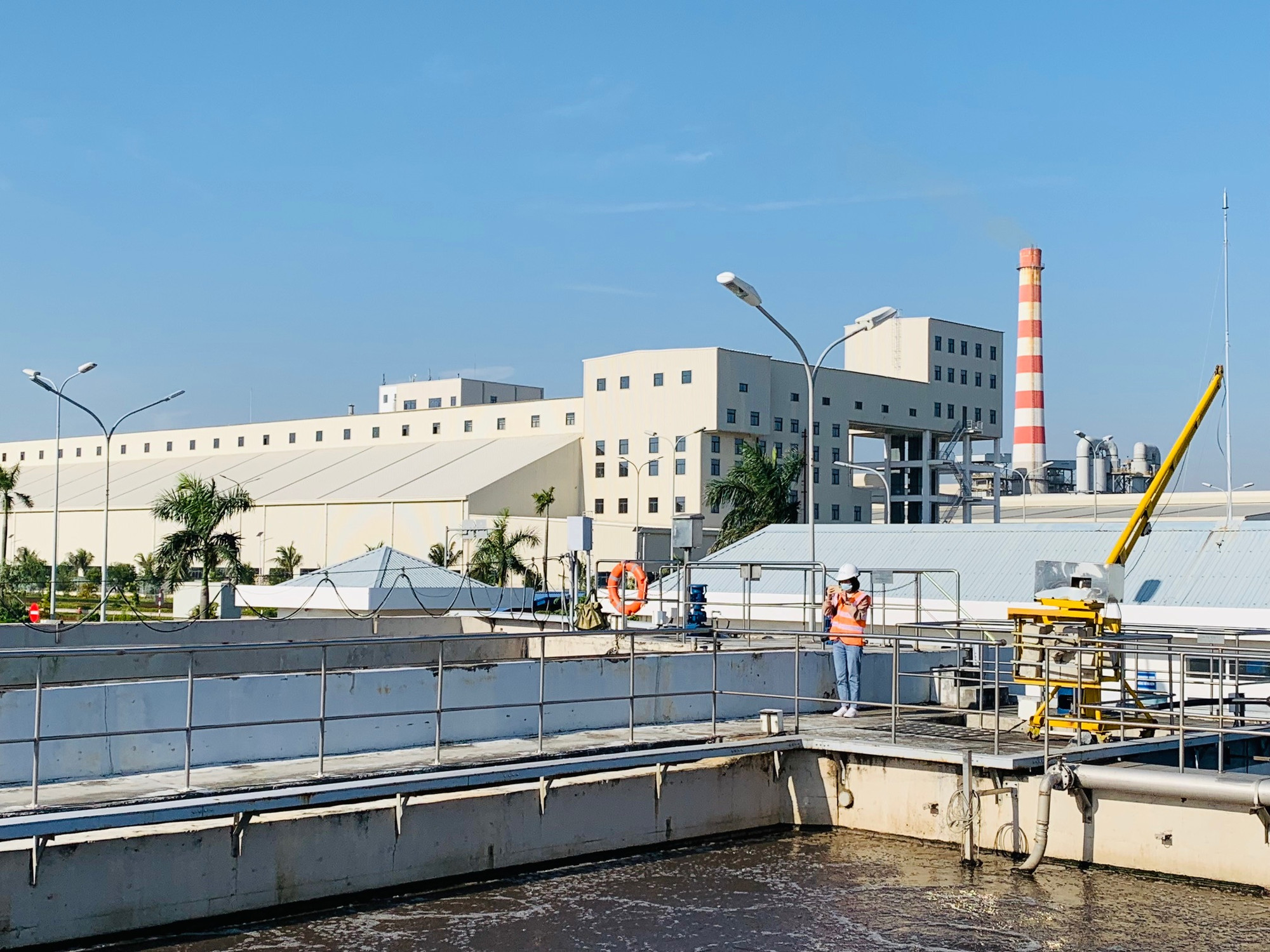 Nhà máy xử lý nước thải trong Khu công cộng DEEP-C Hải Phòng. Nhà máy xử lý nước thải trong Khu công cộng DEEP-C Hải Phòng.