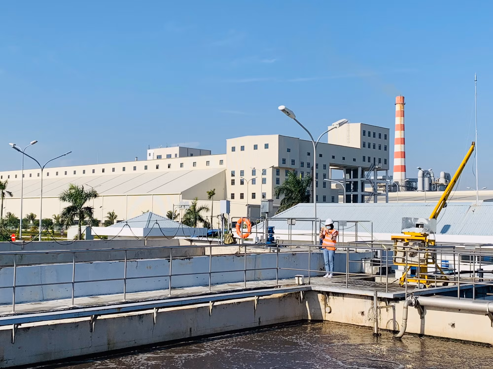 Nhà máy xử lý nước thải trong Khu công cộng DEEP-C Hải Phòng.