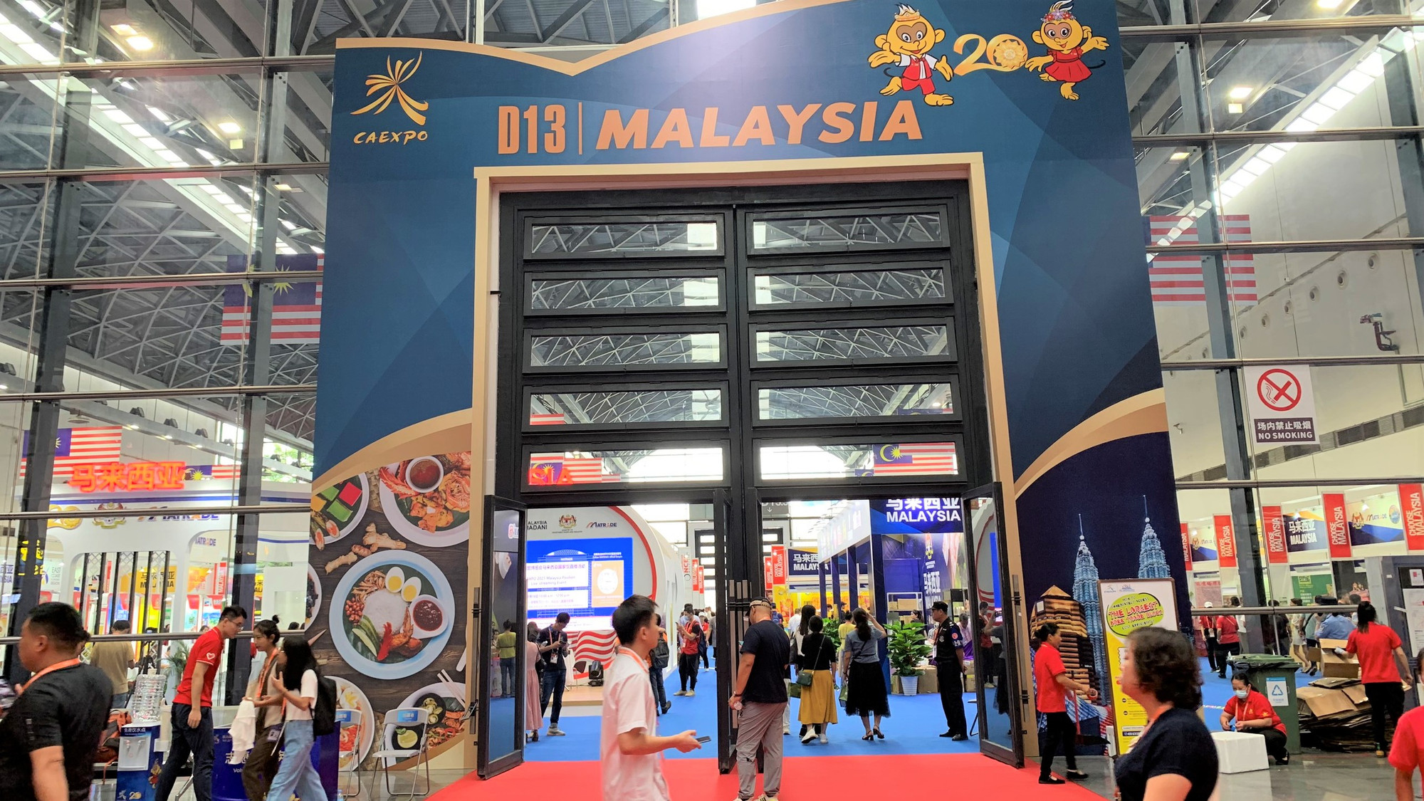 Khu gian hàng của Malaysia.