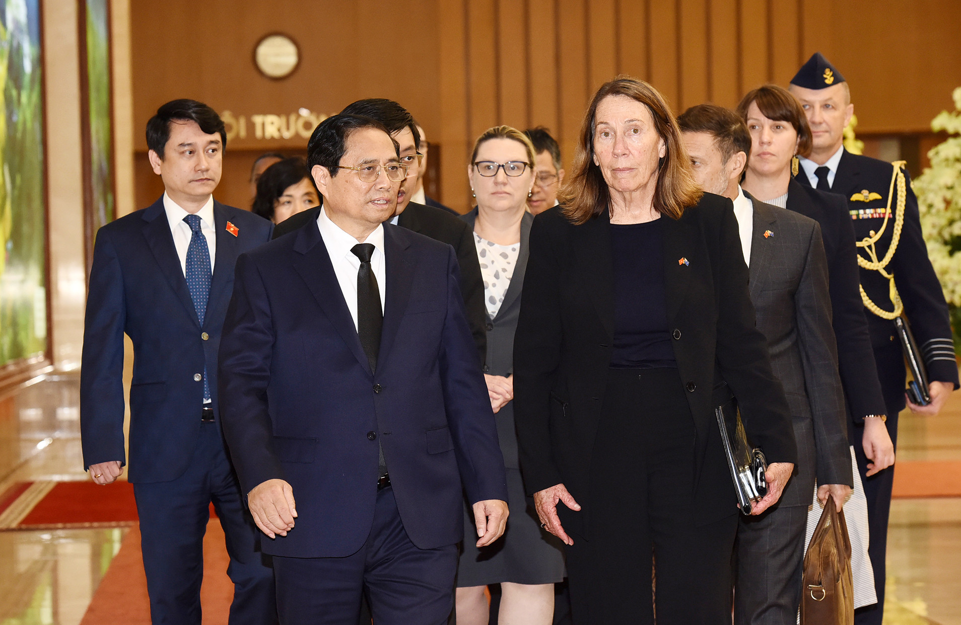 Thủ tướng Phạm Minh Chính tiếp Chủ tịch Thượng viện Australia Sue Lines.