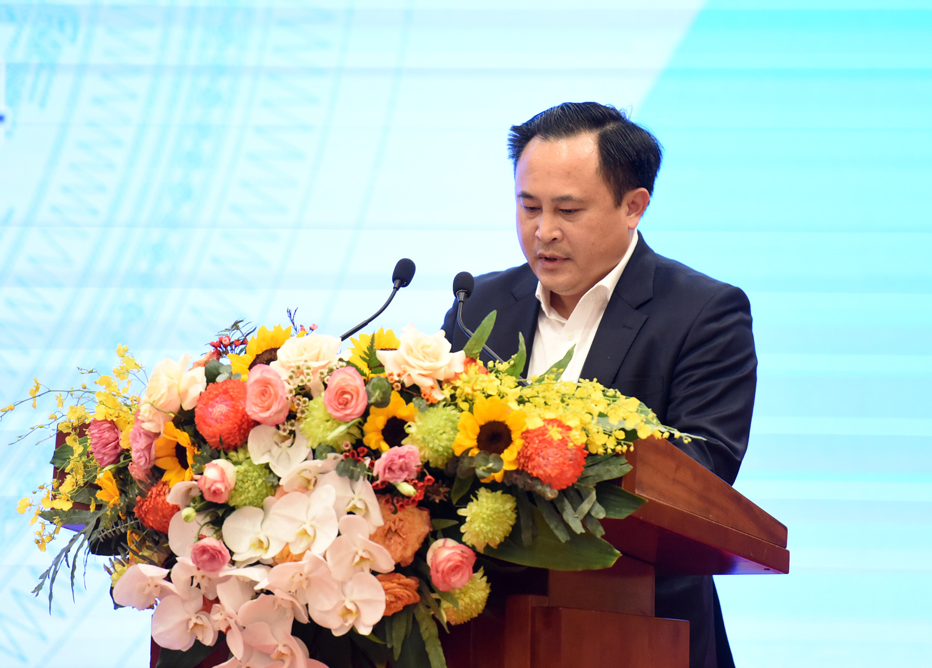 Phó Chủ tịch UBND tỉnh Lạng Sơn Lương Trọng Quỳnh phát biểu.