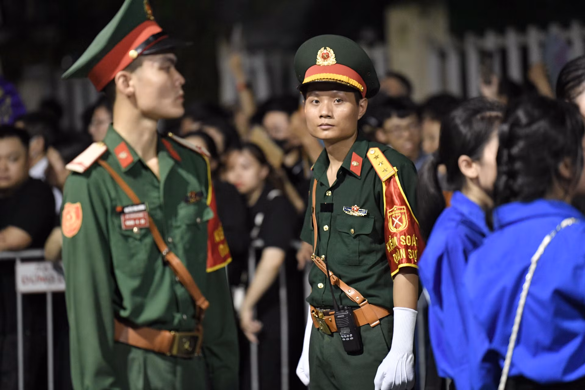 Công tác an ninh, an toàn được bảo đảm trong suốt thời gian lễ tang.