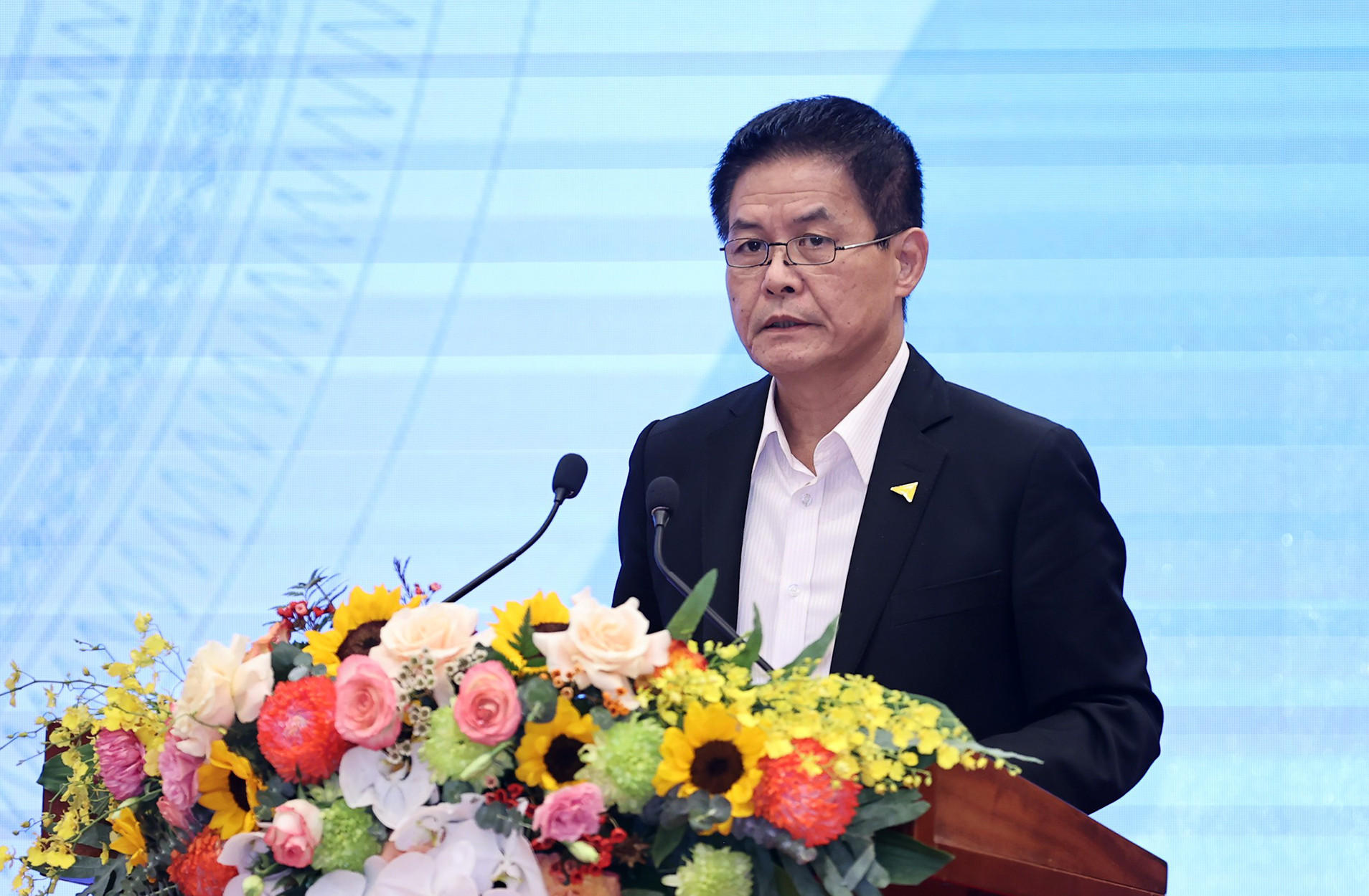 Chủ tịch Hội đồng quản trị Vietravel Nguyễn Quốc Kỳ phát biểu.