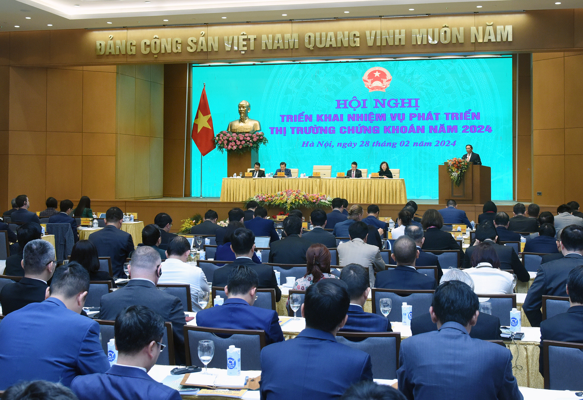 Thủ tướng Phạm Minh Chính phát biểu kết luận Hội nghị.