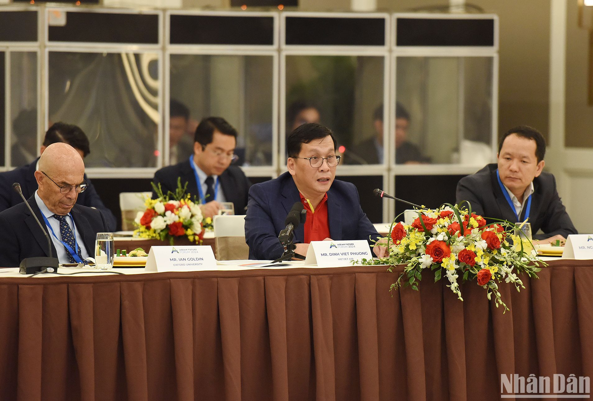 Ông Đinh Việt Phương, Tổng Giám đốc Vietjet Air phát biểu.