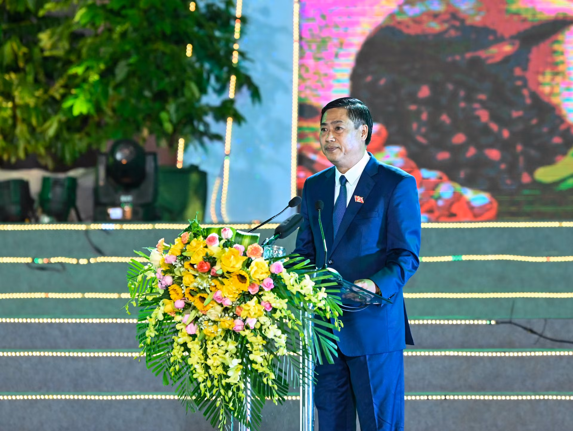 Bí thư Tỉnh ủy Sơn La Nguyễn Hữu Đông phát biểu khai mạc Lễ hội.