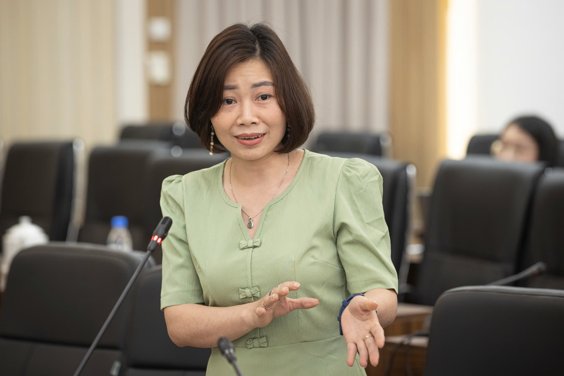 Bà Phạm Lan – Giám đốc Trung tâm Giáo dục An Nguyên