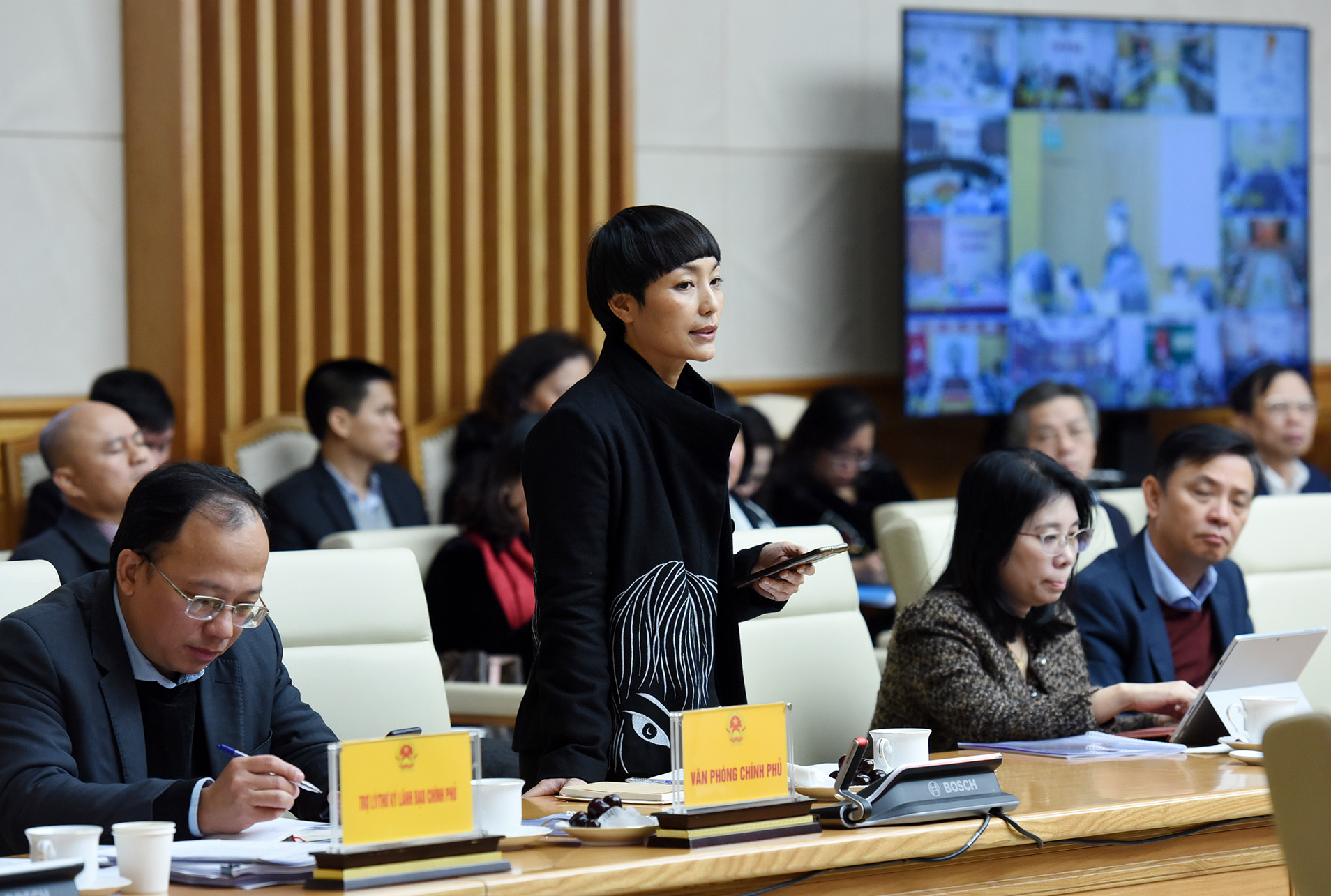 Bà Trương Uyên Ly, Giám đốc Hà Nội Grapevine, chia sẻ về vai trò của không gian văn sáng tạo trong phát triển công nghiệp văn hóa Việt Nam và các đề xuất chính sách.