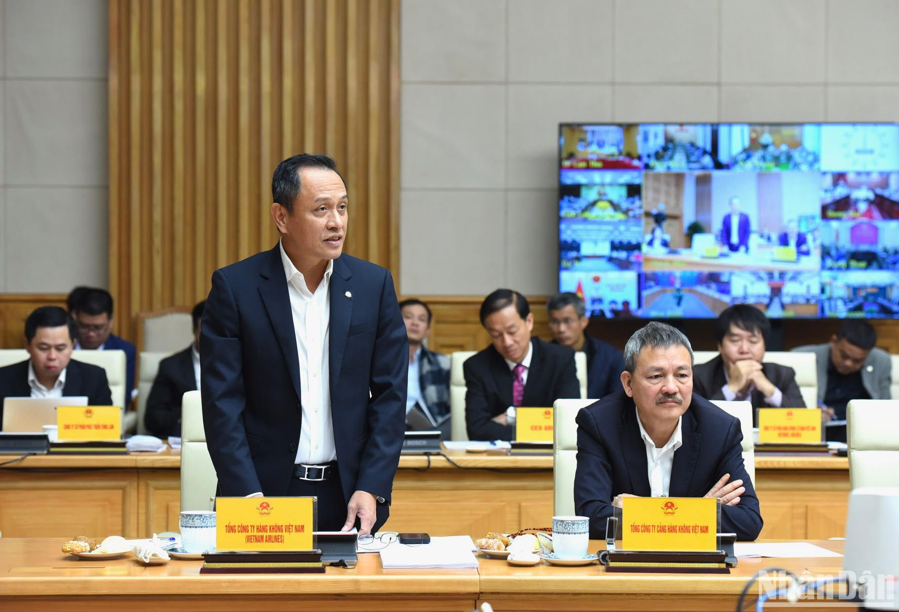 Ông Lê Hồng Hà, Tổng Giám đốc Vietnam Airlines phát biểu tại Hội nghị.