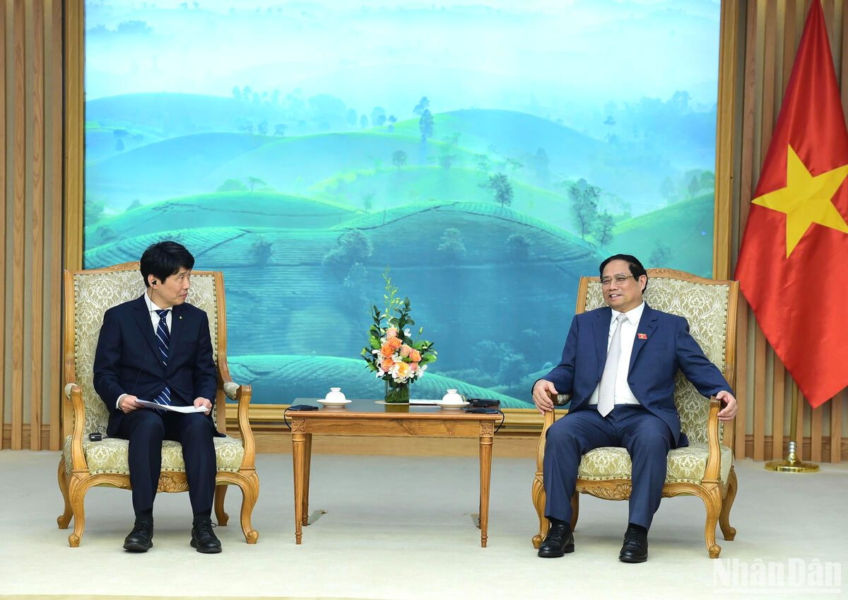 [Ảnh] Thủ tướng Phạm Minh Chính tiếp Thống đốc tỉnh Gunma (Nhật Bản) ảnh 2