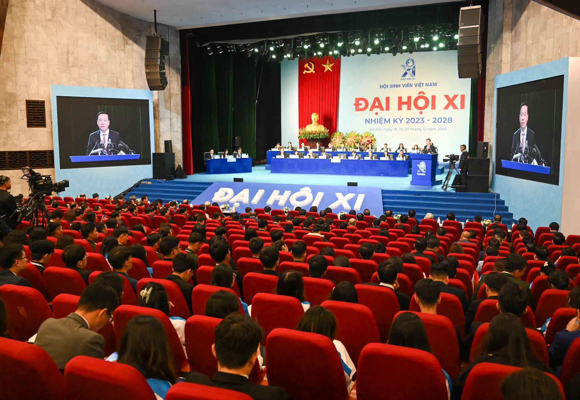 Quang cảnh Đại hội đại biểu toàn quốc Hội Sinh viên Việt Nam lần thứ XI.