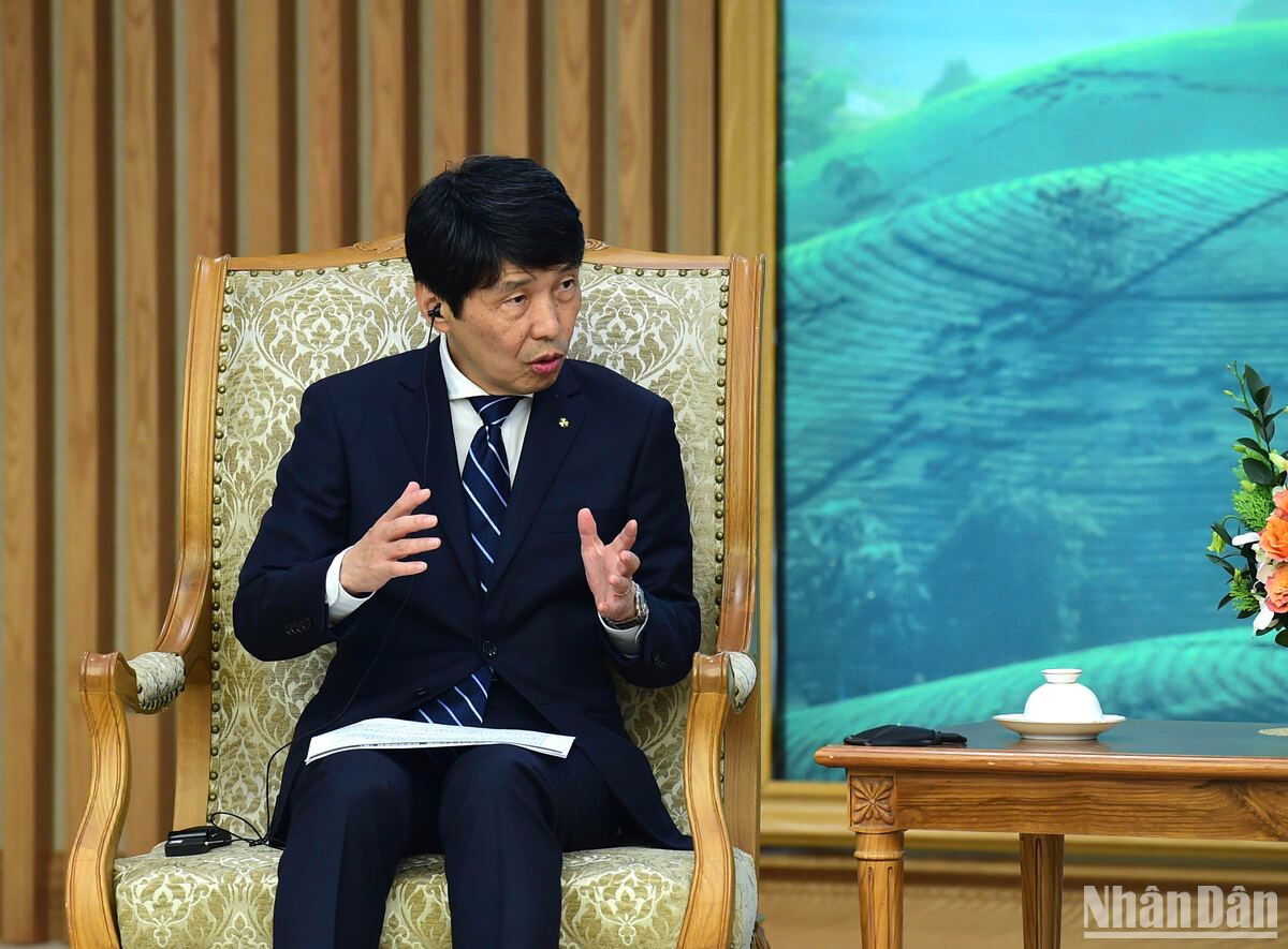 [Ảnh] Thủ tướng Phạm Minh Chính tiếp Thống đốc tỉnh Gunma (Nhật Bản) ảnh 6