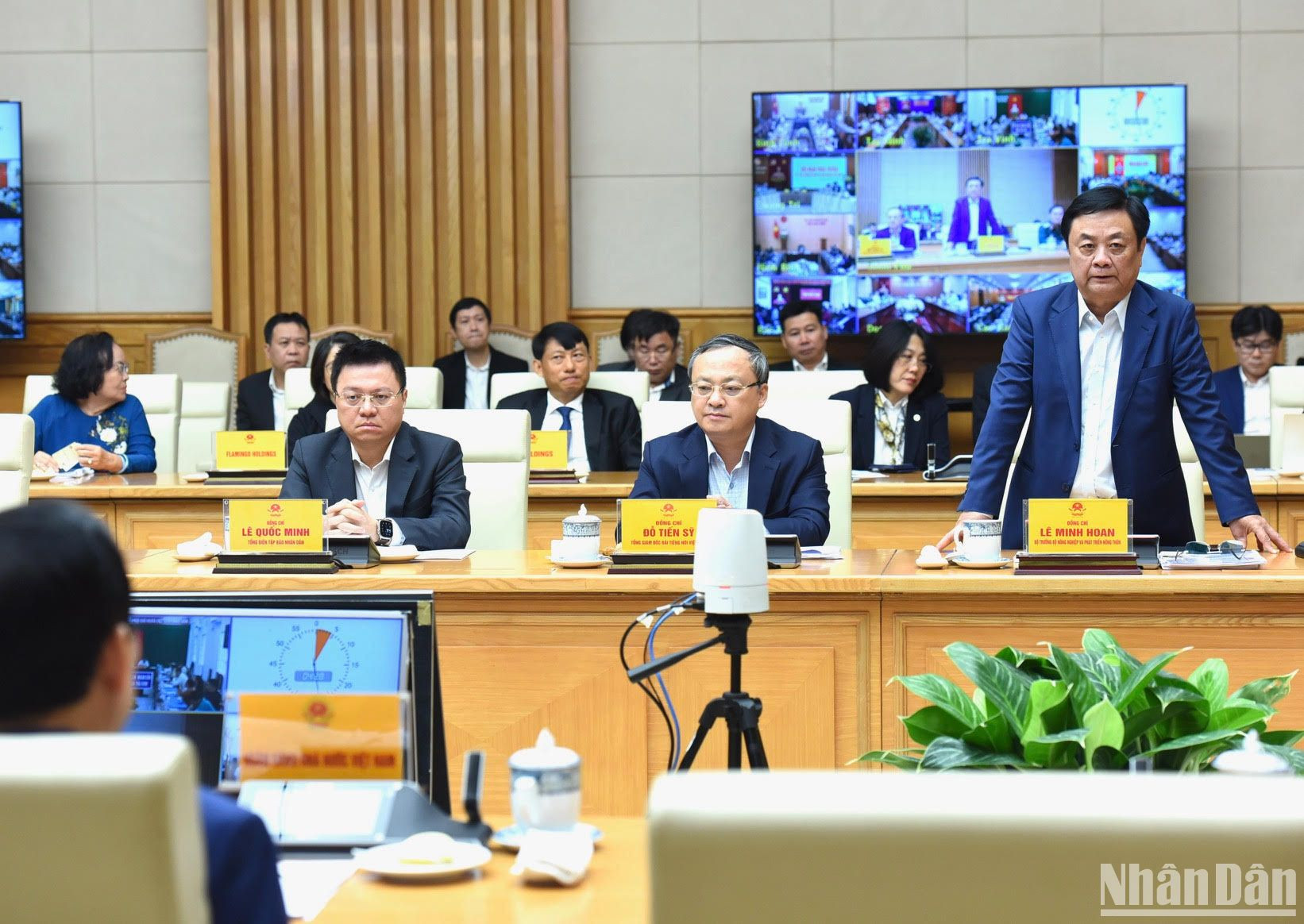 Bộ trưởng Nông nghiệp và Phát triển nông thôn Lê Minh Hoan phát biểu.