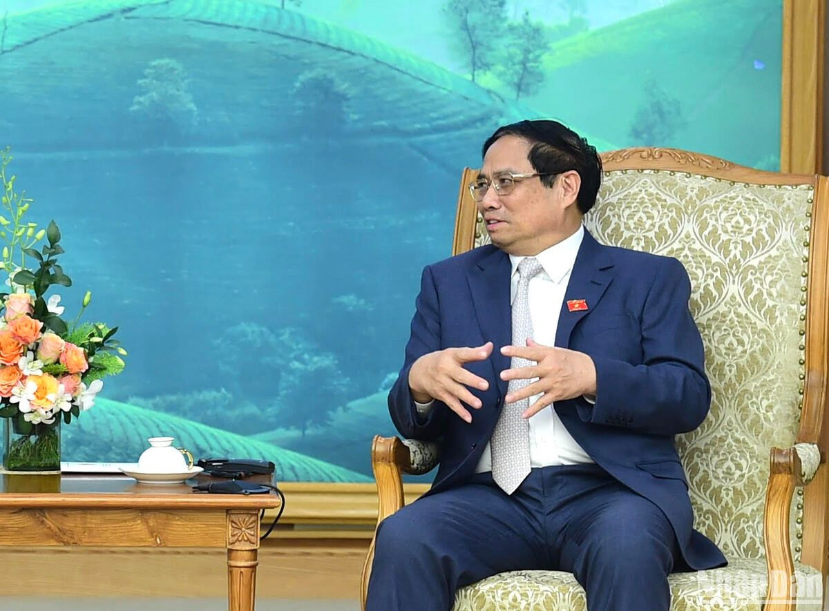 [Ảnh] Thủ tướng Phạm Minh Chính tiếp Thống đốc tỉnh Gunma (Nhật Bản) ảnh 3