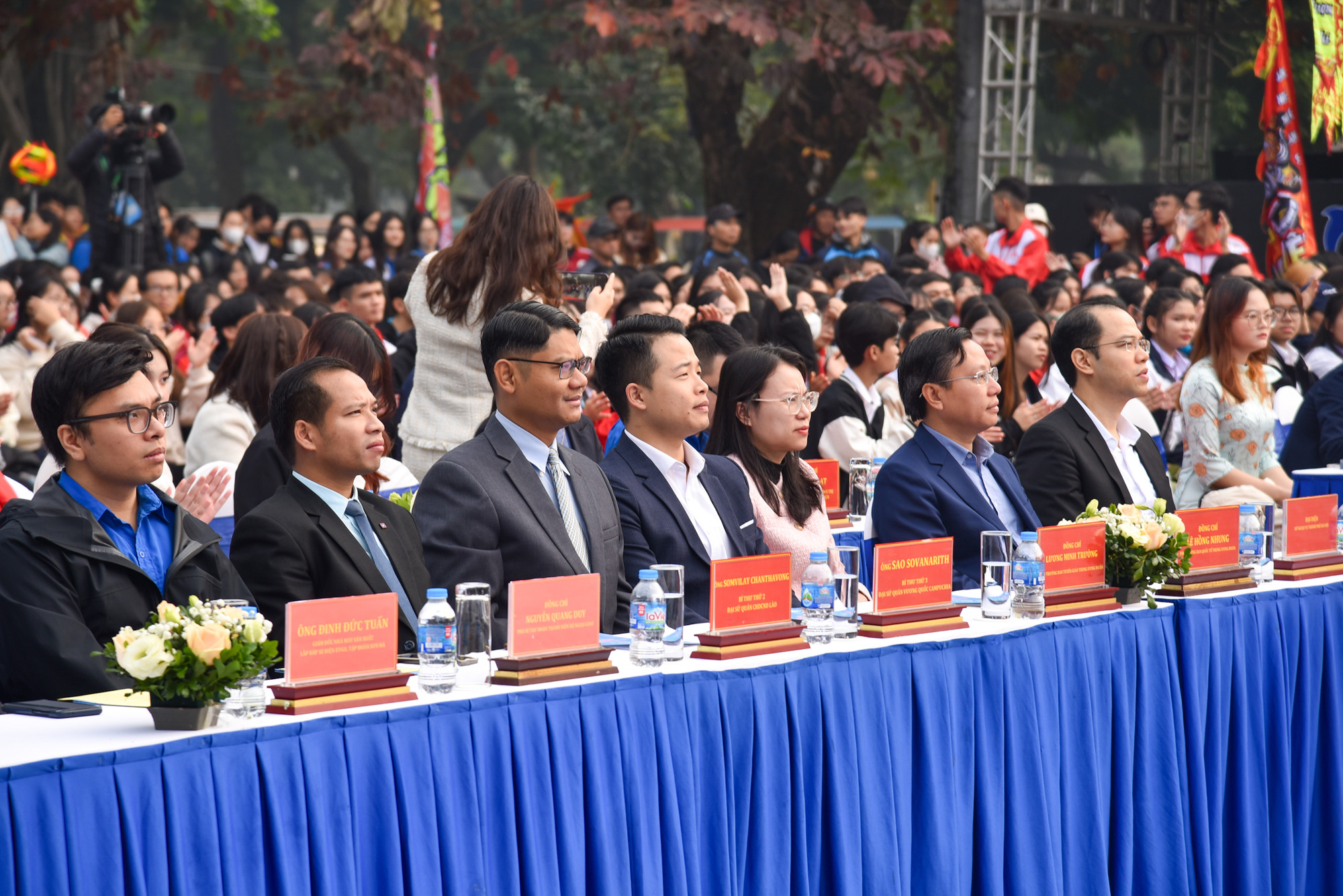 Các đại biểu tham dự Festival thanh niên quốc tế.