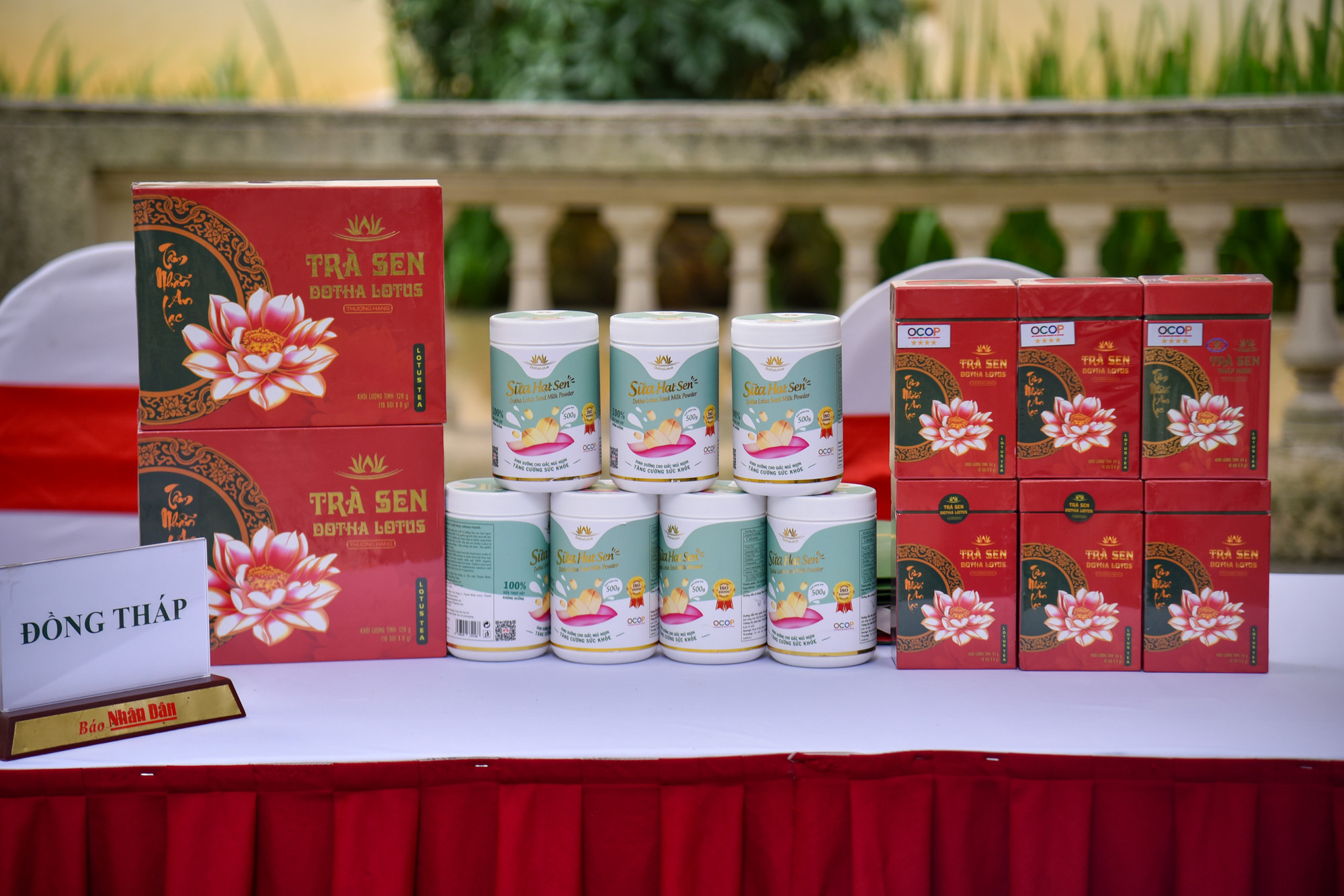 Sản phẩm trà sen của tỉnh Đồng Tháp.