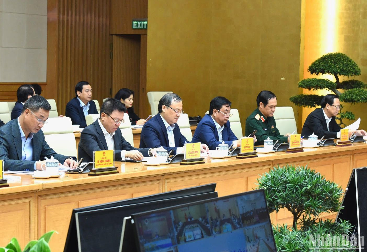 Các đại biểu tham dự Hội nghị tại điểm cầu Hà Nội.