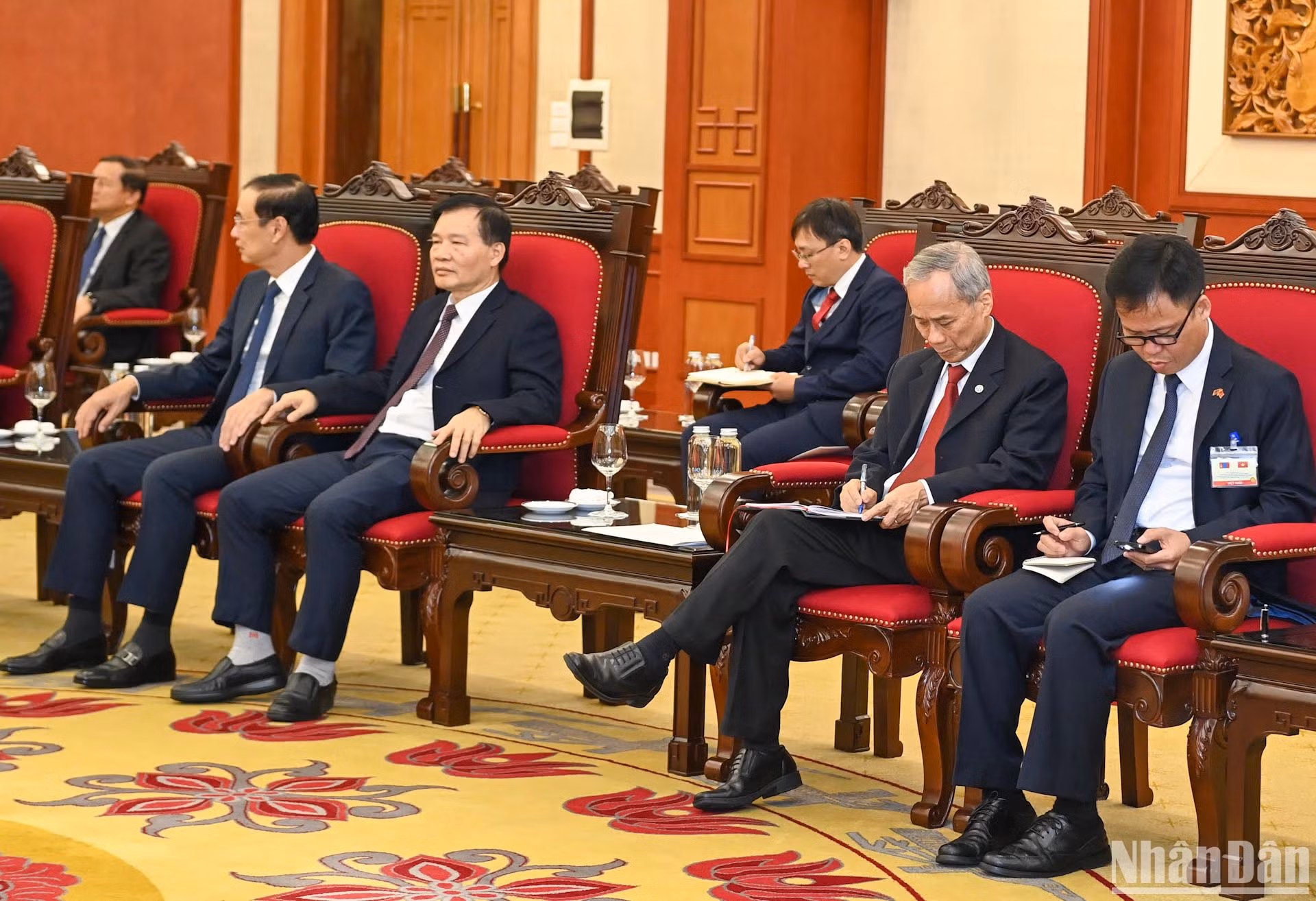 Các đại biểu Việt Nam dự buổi tiếp.